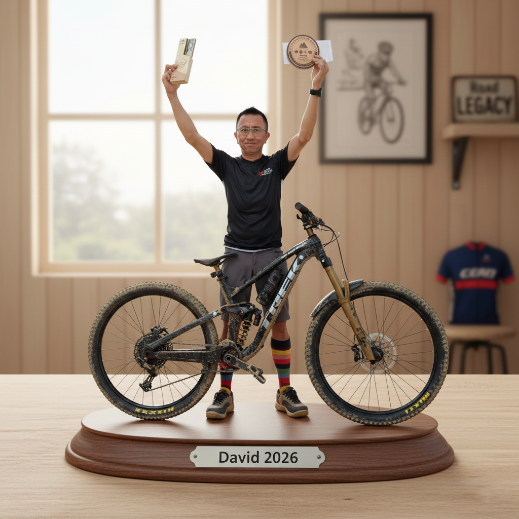 Personalized Cycling Acrylic Plaque A Life On Two Wheels Gift Ideas For Bike Riders - Image 2