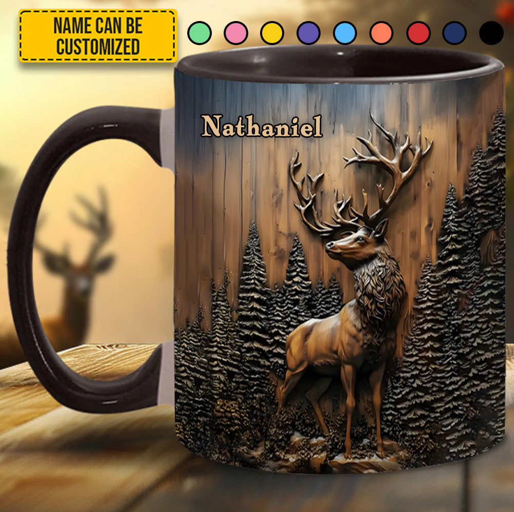 Personalized Deer Accent Mug Hunter's Mark Top Gifts For Deer Hunters - Image 2