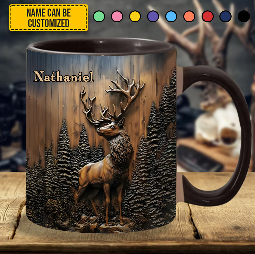 Personalized Deer Accent Mug Hunter's Mark Top Gifts For Deer Hunters - Image 4