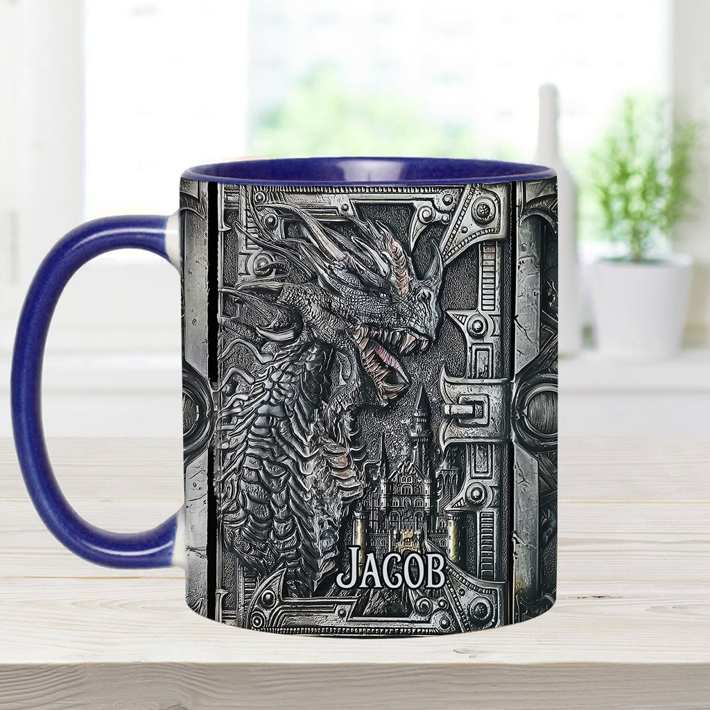 Personalized Dragon Accent Mug Majestic Dragon Dragonfly Gifts For Women - Image 10