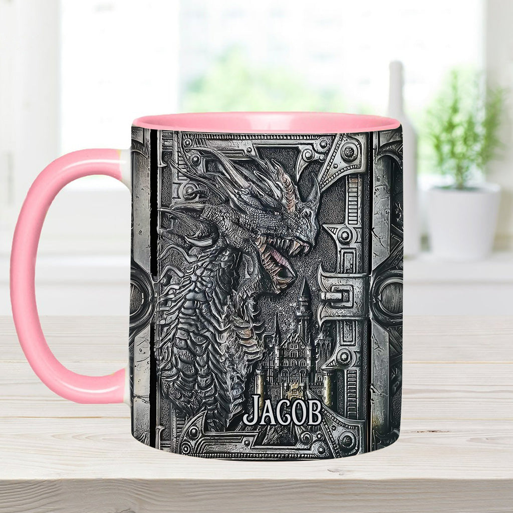 Personalized Dragon Accent Mug Majestic Dragon Dragonfly Gifts For Women - Image 12