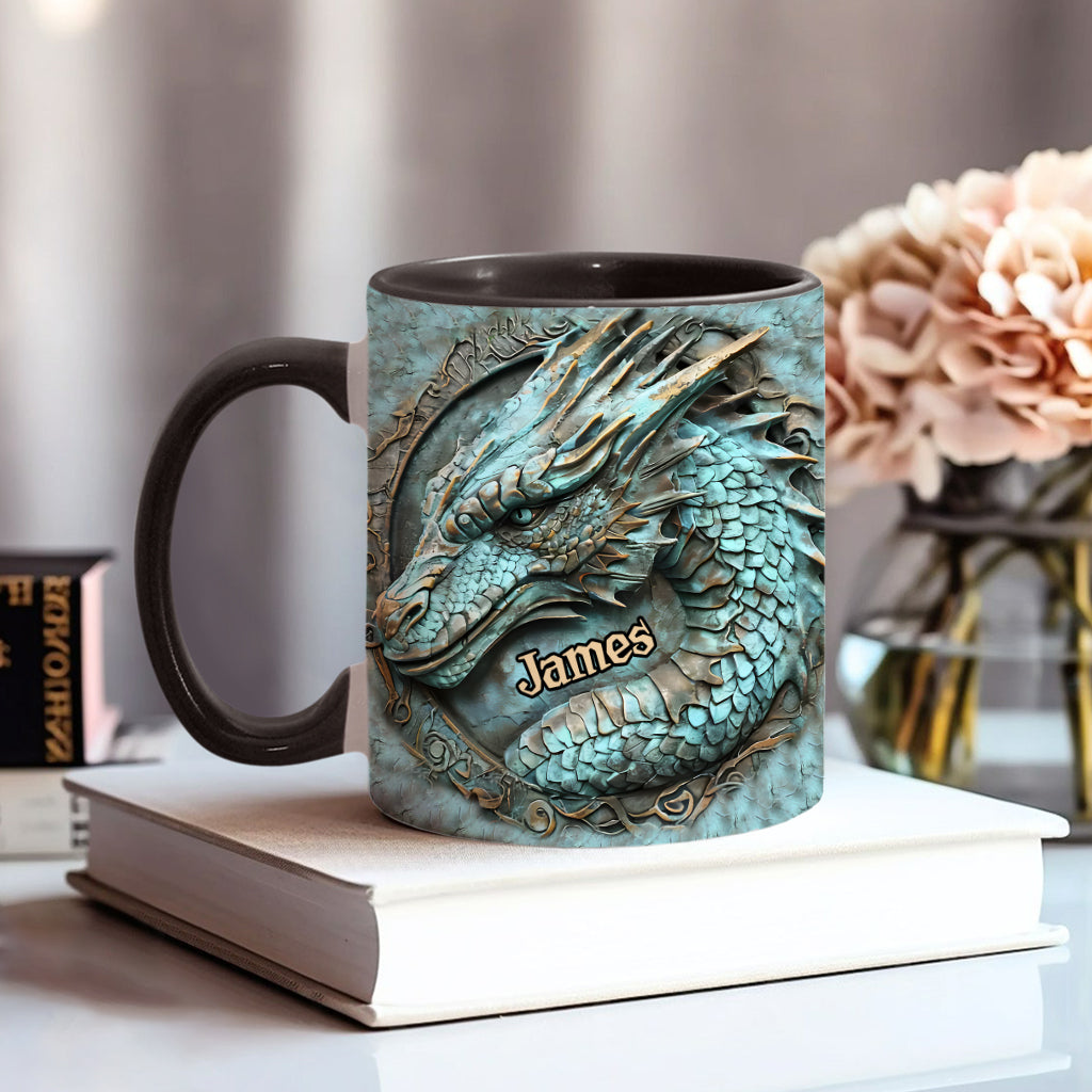 Personalized Dragon Accent Mug My Spirit Animal Dragonfly Gifts For Her - Image 2