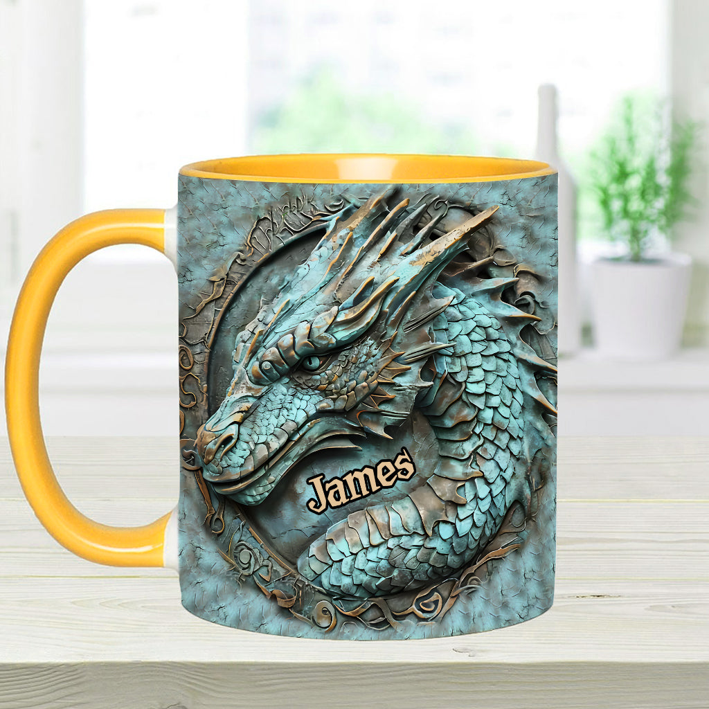 Personalized Dragon Accent Mug My Spirit Animal Dragonfly Gifts For Her - Image 13