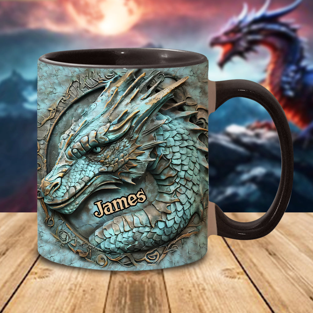 Personalized Dragon Accent Mug My Spirit Animal Dragonfly Gifts For Her