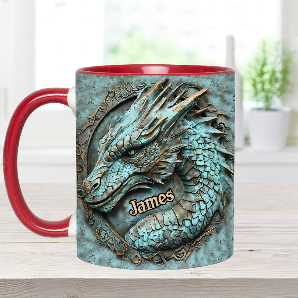 Personalized Dragon Accent Mug My Spirit Animal Dragonfly Gifts For Her - Image 7