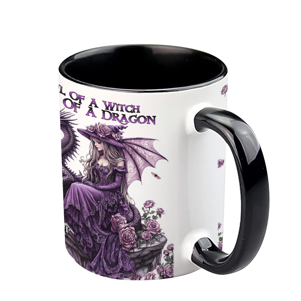 Personalized Dragon Accent Mug Soul Of A Witch Heart Of A Dragon Dragonfly Gifts For Mom - Image 5