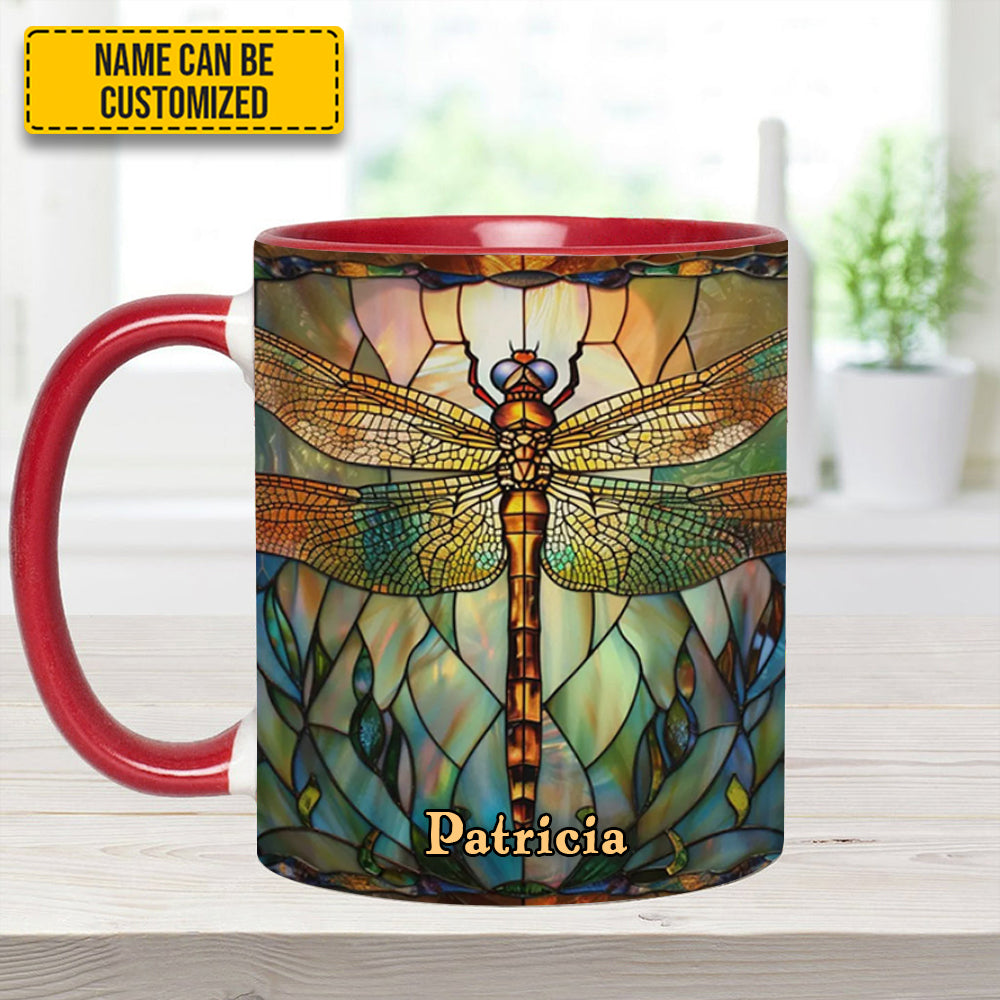 Personalized Dragonfly Accent Mug Dragonfly Dreams Cool Gifts For Dragonfly Lovers - Image 6