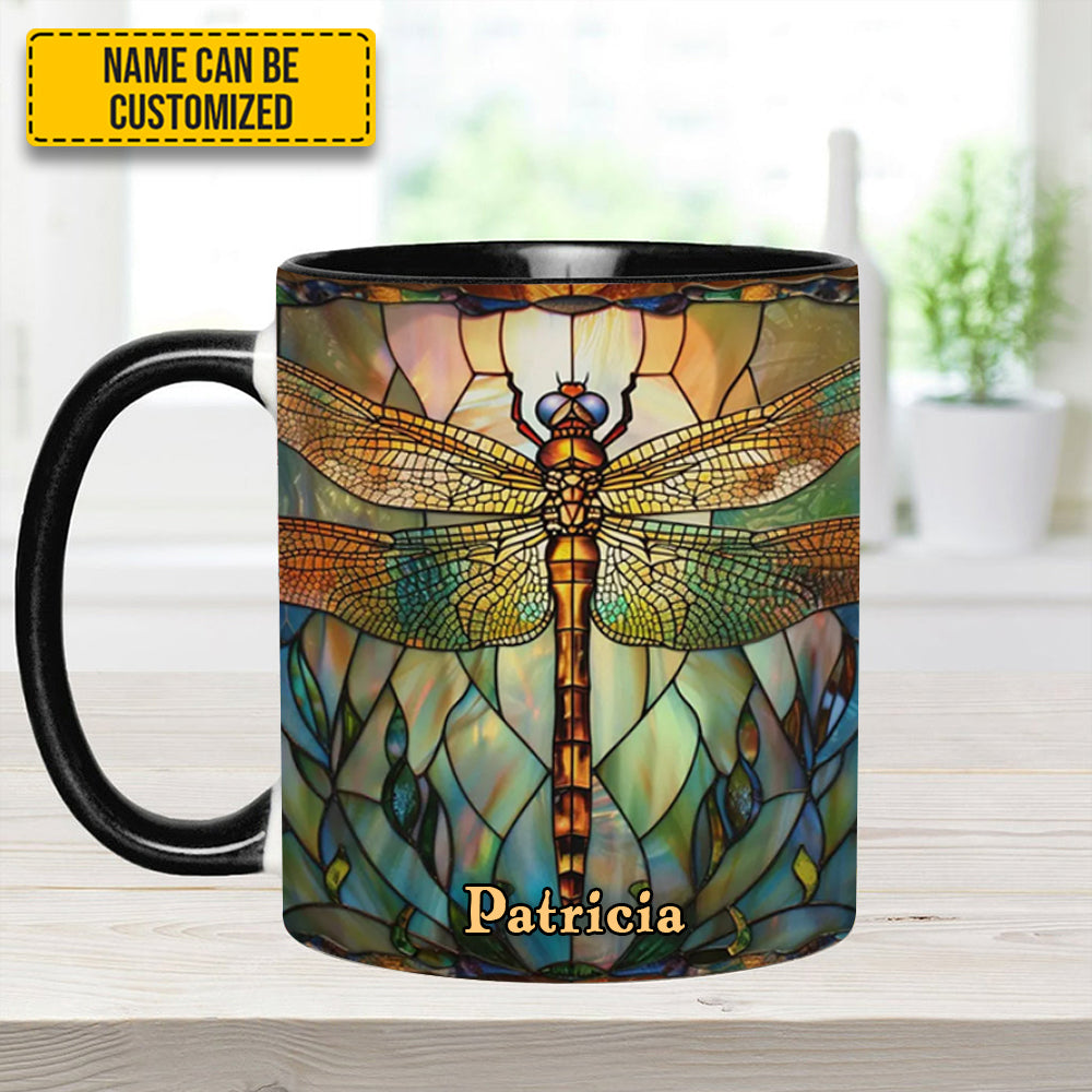 Personalized Dragonfly Accent Mug Dragonfly Dreams Cool Gifts For Dragonfly Lovers - Image 5