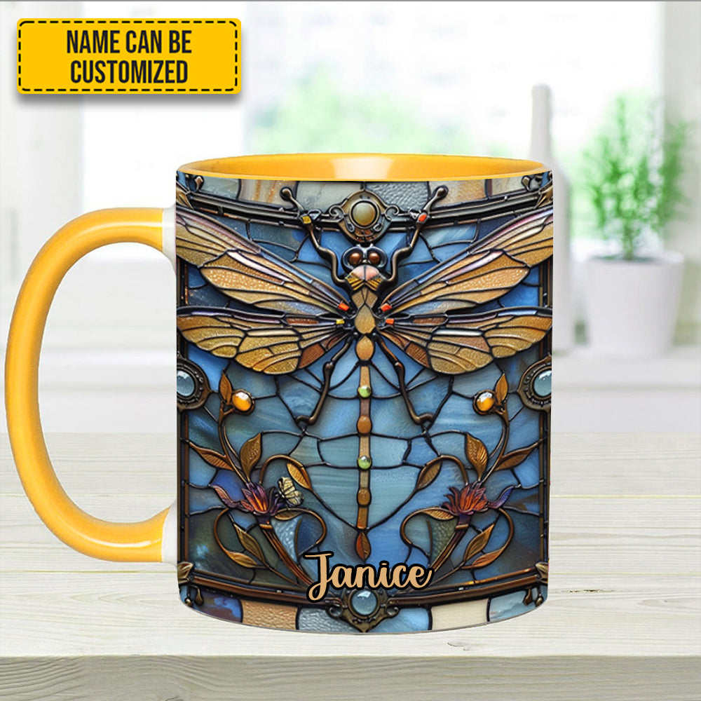Personalized Dragonfly Accent Mug Love Dragonfly Birthday Presents For Dragonfly Lovers - Image 9