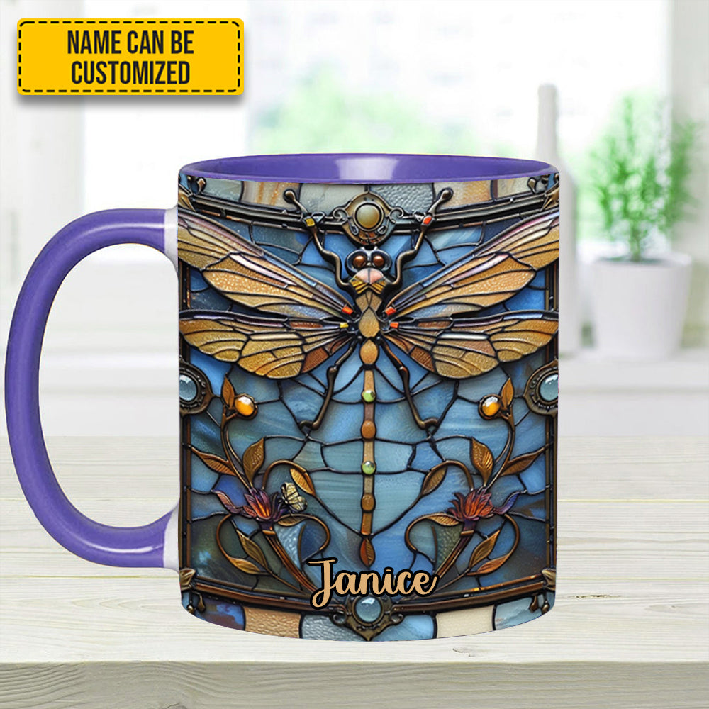 Personalized Dragonfly Accent Mug Love Dragonfly Birthday Presents For Dragonfly Lovers - Image 10