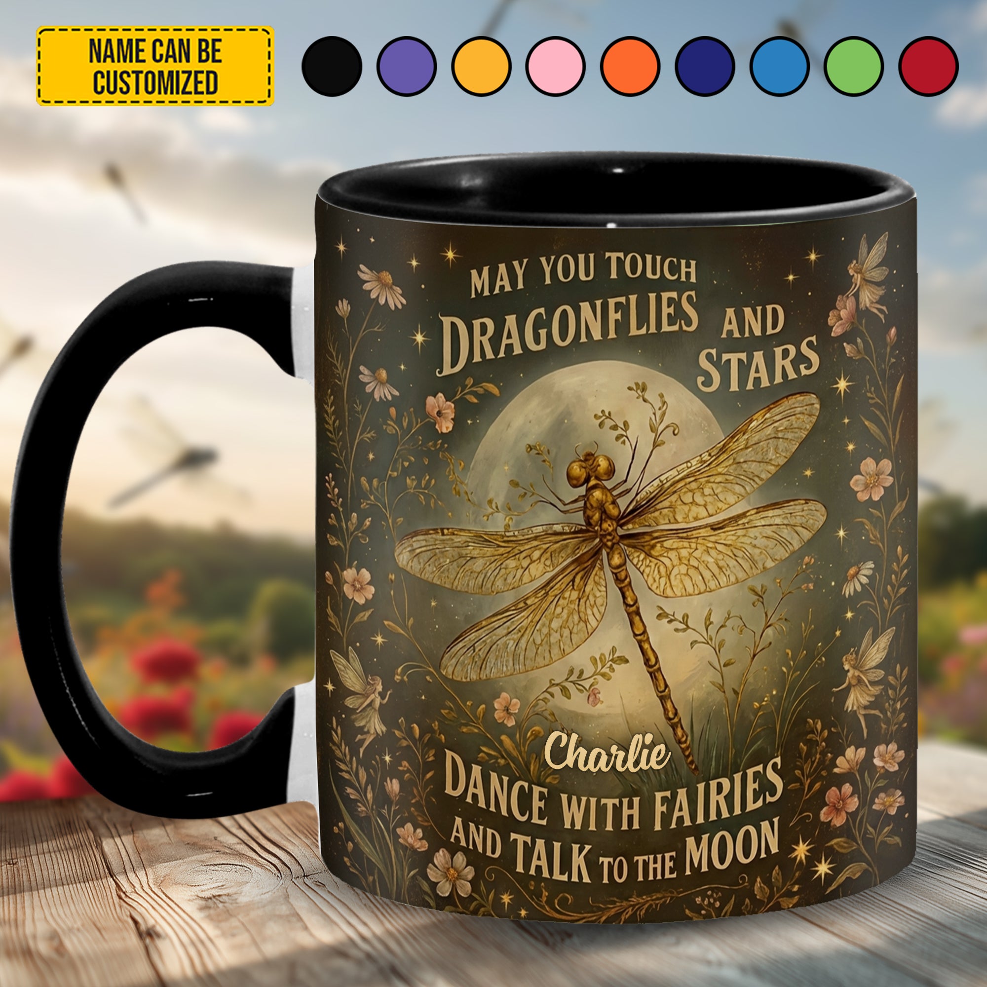 Personalized Dragonfly Accent Mug May You Tough Dragonflies Cool Gifts For Dragonfly Lovers - Image 5