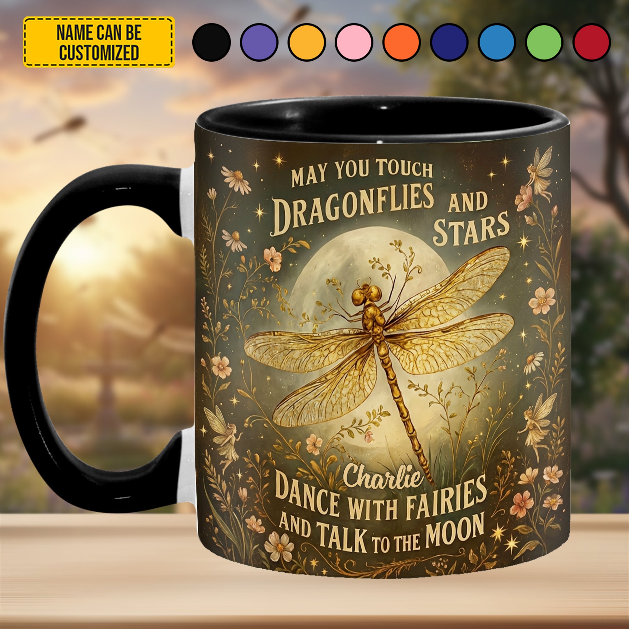Personalized Dragonfly Accent Mug May You Tough Dragonflies Cool Gifts For Dragonfly Lovers - Image 3