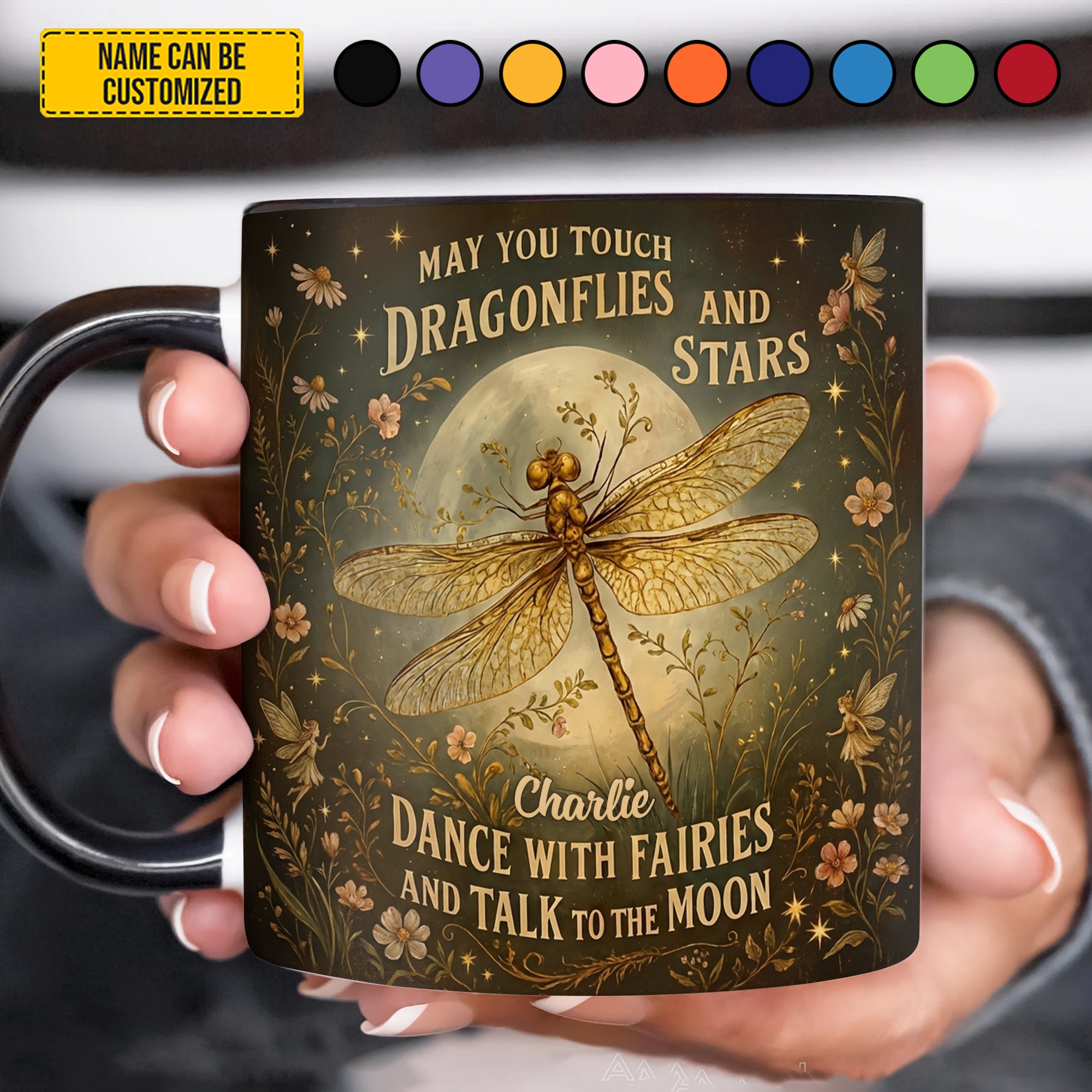 Personalized Dragonfly Accent Mug May You Tough Dragonflies Cool Gifts For Dragonfly Lovers - Image 2