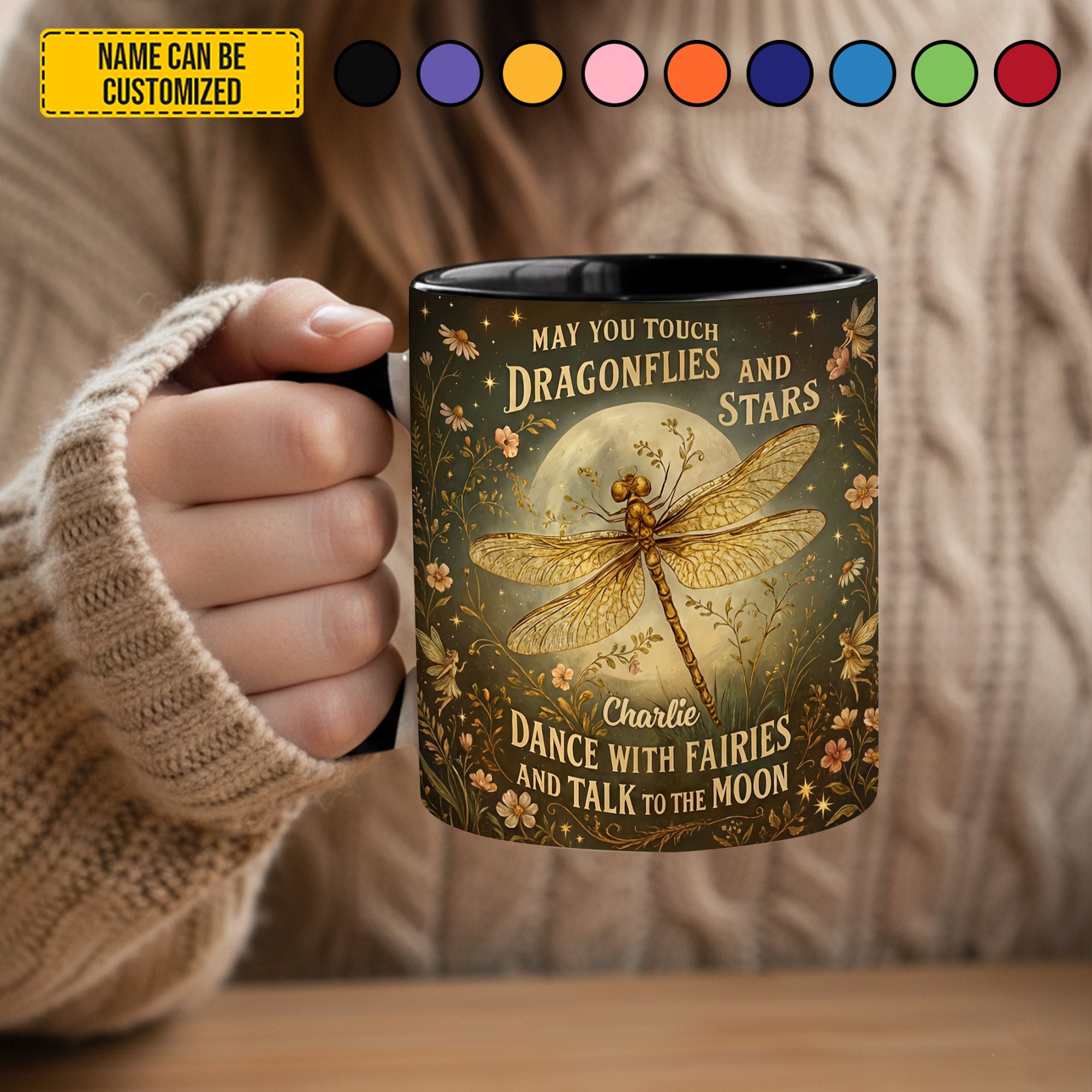 Personalized Dragonfly Accent Mug May You Tough Dragonflies Cool Gifts For Dragonfly Lovers - Image 6
