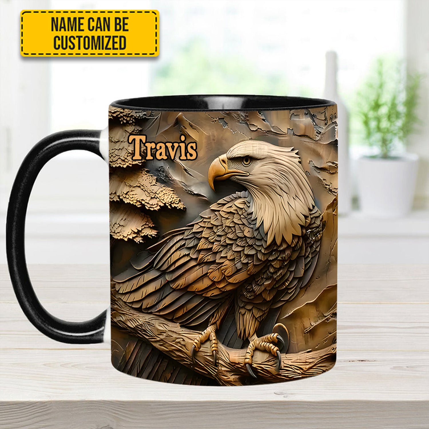 Personalized Eagle Accent Mug Strong Eagle Unique Gift For Grandma - Image 14