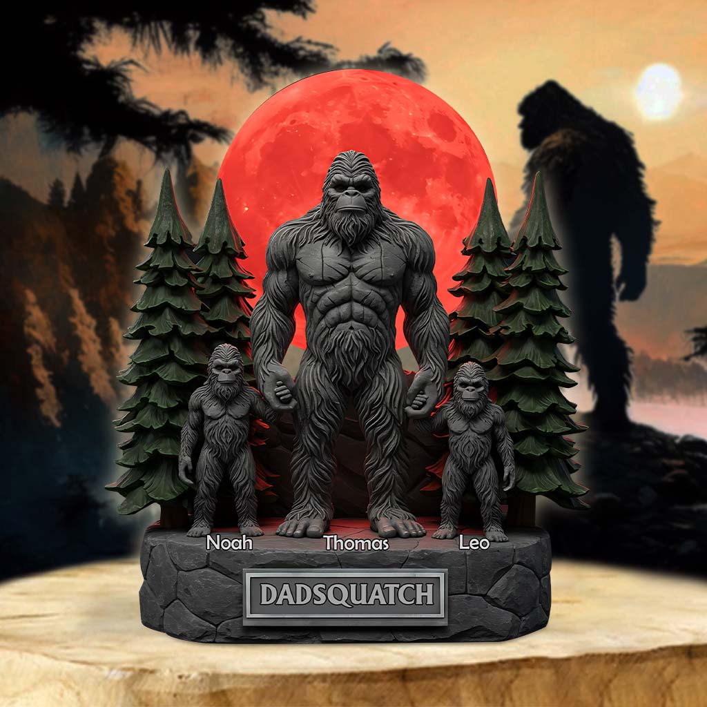 Personalized Father Custom Shaped Acrylic Plaque Like A Dad Just Way More Squatchy Gift For Dad Grandpa Bigfoot Themed Gifts