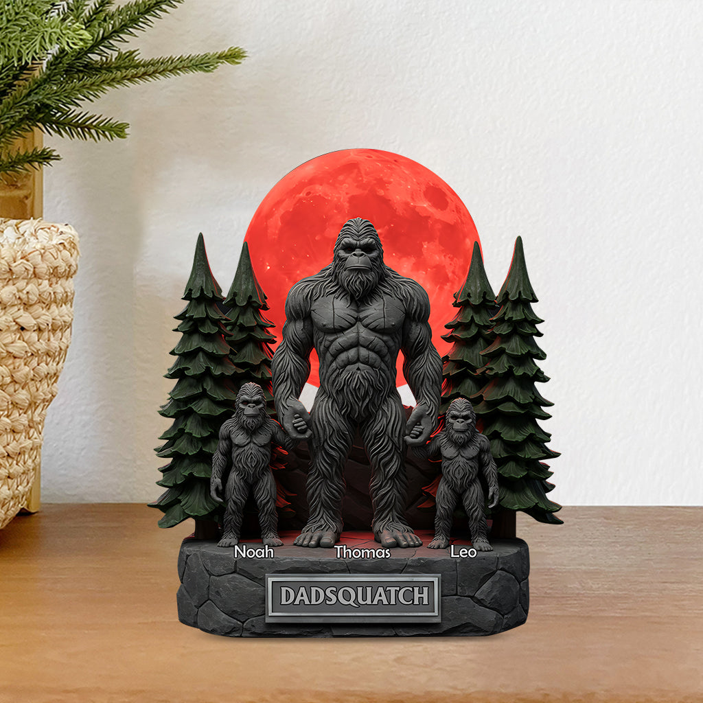 Personalized Father Custom Shaped Acrylic Plaque Like A Dad Just Way More Squatchy Gift For Dad Grandpa Bigfoot Themed Gifts - Image 3