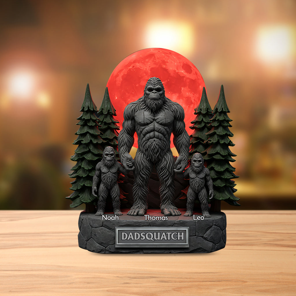 Personalized Father Custom Shaped Acrylic Plaque Like A Dad Just Way More Squatchy Gift For Dad Grandpa Bigfoot Themed Gifts - Image 2