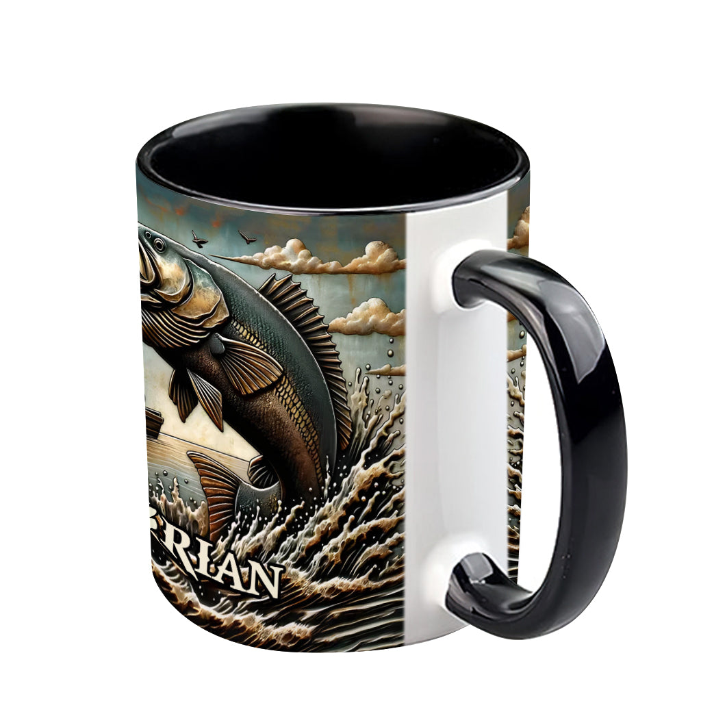 Personalized Fishing Accent Mug Love Fishing Gift For Fishermen - Image 5