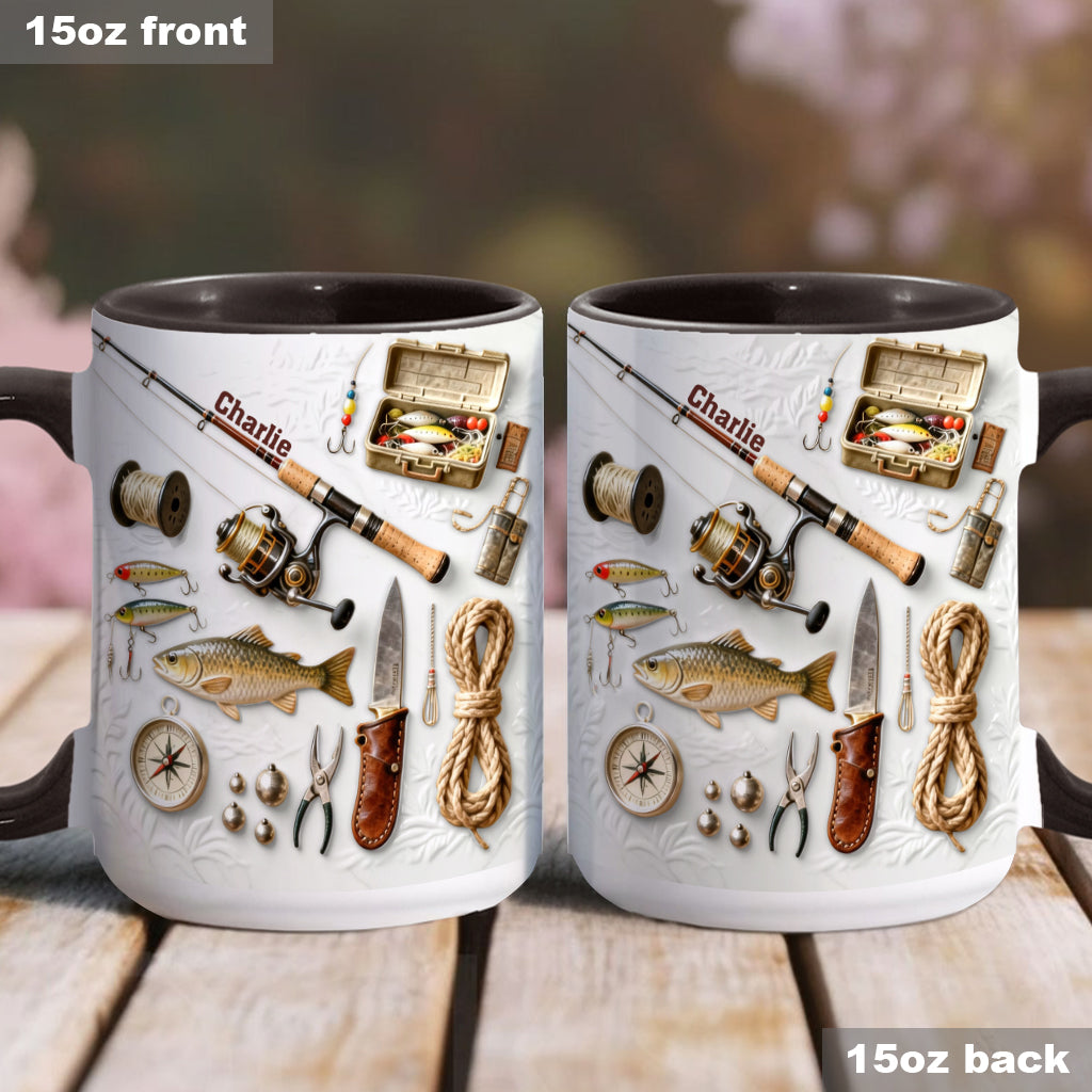 Personalized Fishing Accent Mug Love Fishing Gift For Fishing Enthusiasts - Image 3