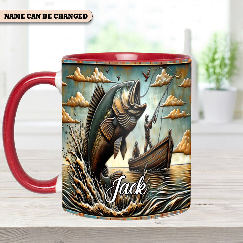 Personalized Fishing Accent Mug Love Fishing Gift For Fishing Fans - Image 8
