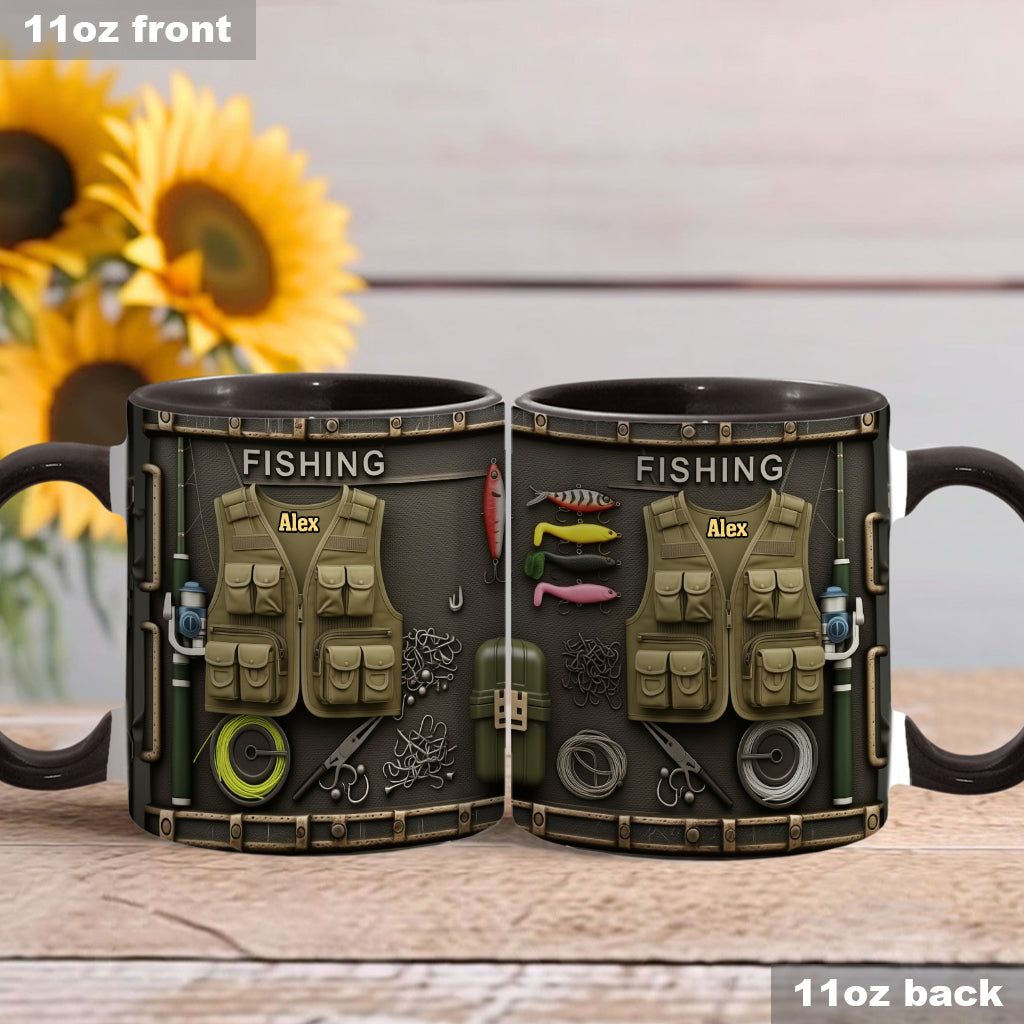 Personalized Fishing Accent Mug Love Fishing Gift For Outdoor Fishermen - Image 3