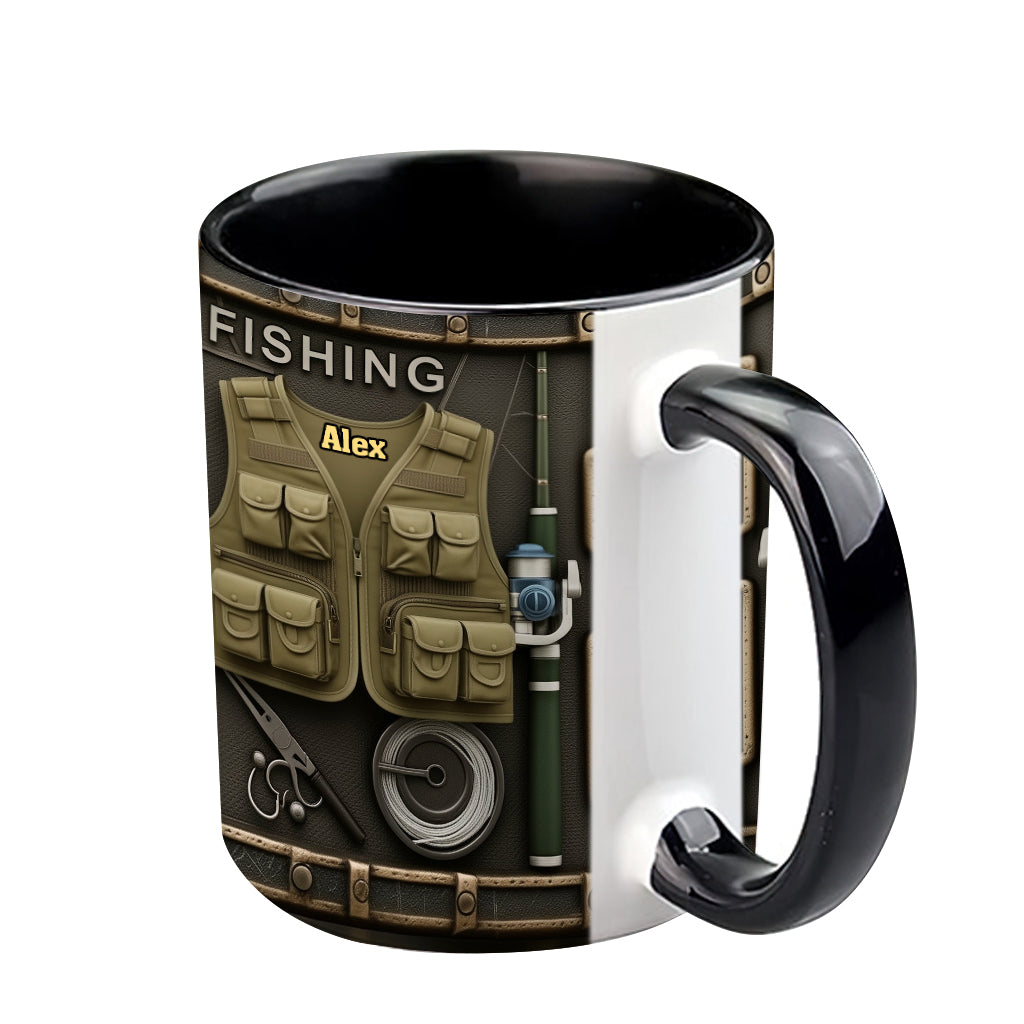 Personalized Fishing Accent Mug Love Fishing Gift For Outdoor Fishermen - Image 5