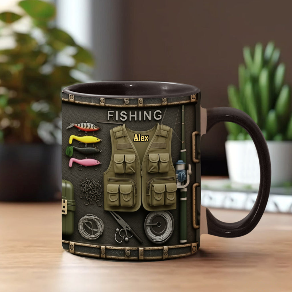 Personalized Fishing Accent Mug Love Fishing Gift For Outdoor Fishermen - Image 2