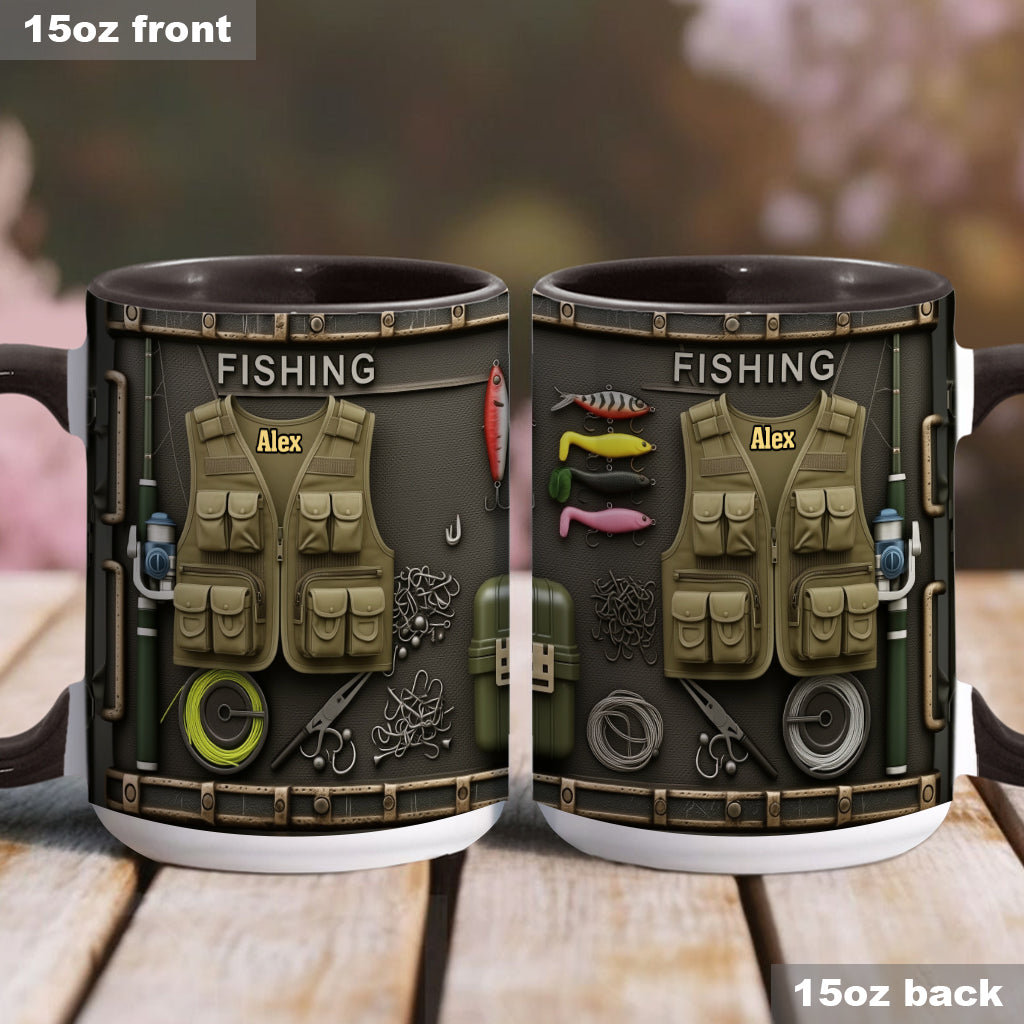 Personalized Fishing Accent Mug Love Fishing Gift For Outdoor Fishermen - Image 4