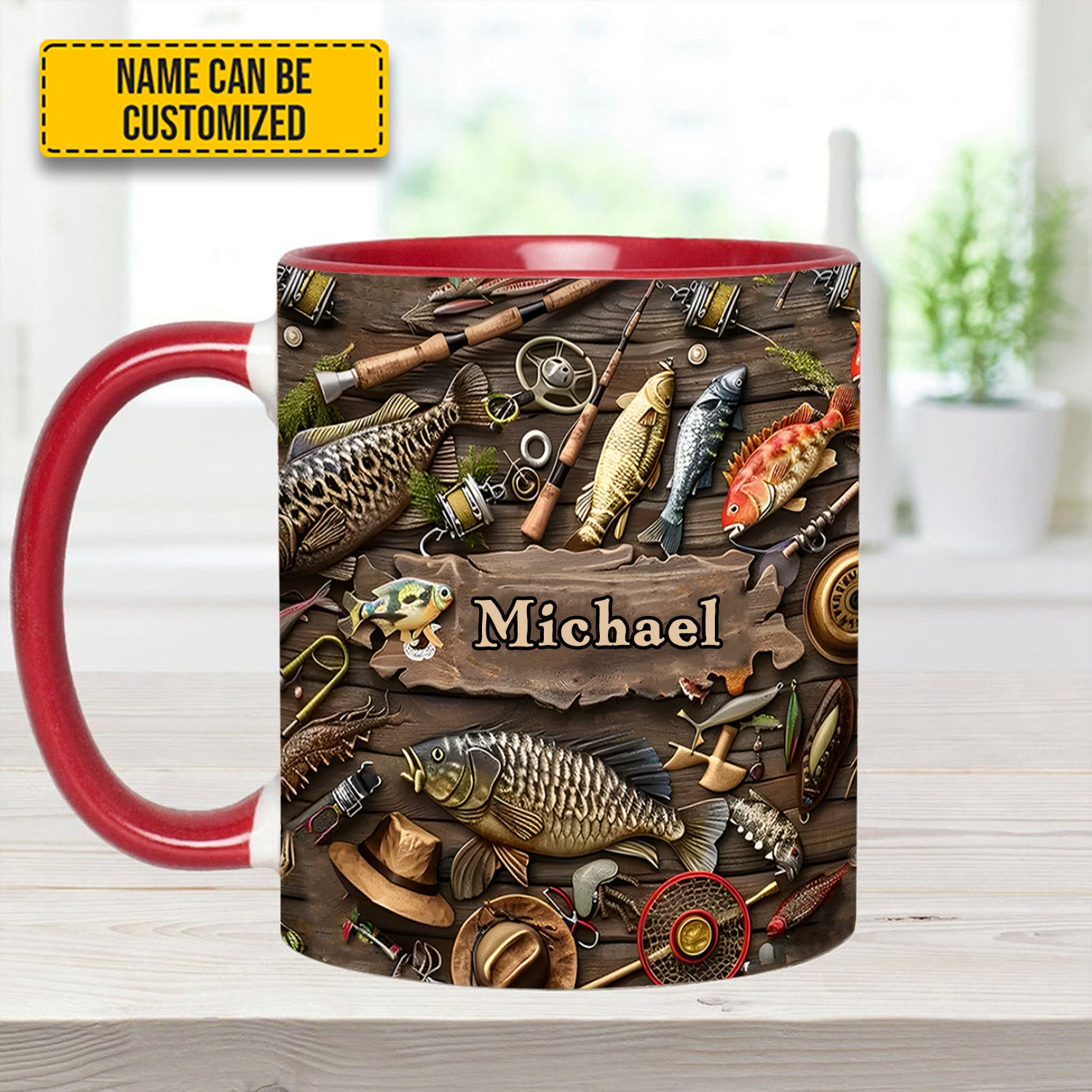 Personalized Fishing Adventure Accent Mug Gift For Fishing Adventures - Image 8