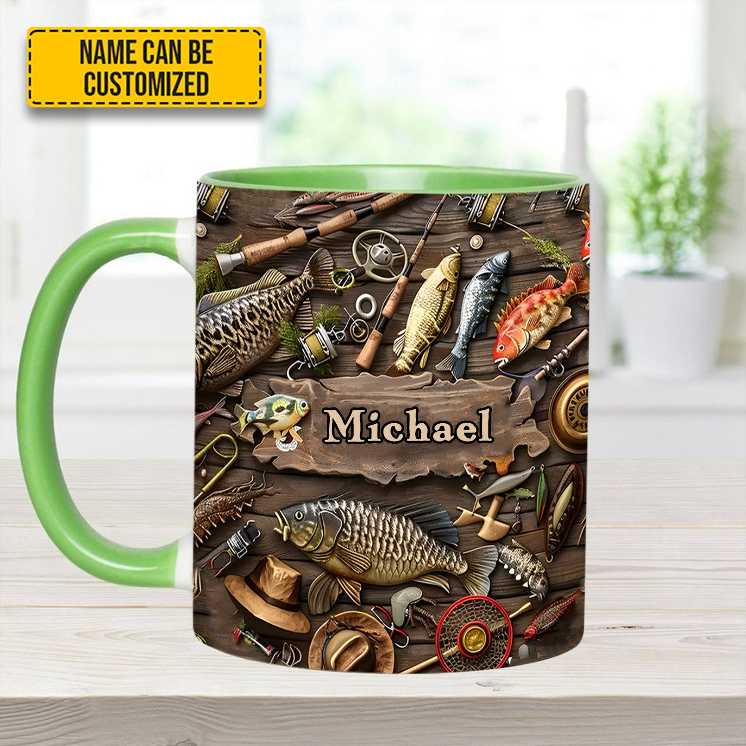 Personalized Fishing Adventure Accent Mug Gift For Fishing Adventures - Image 9