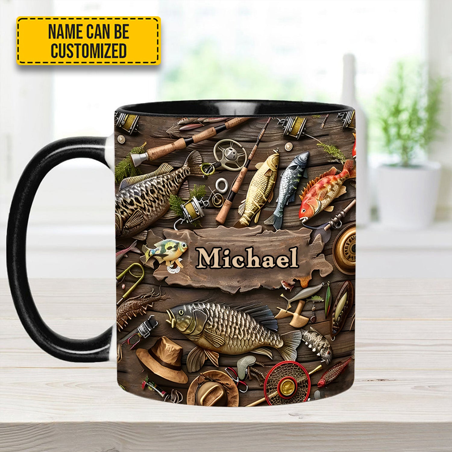 Personalized Fishing Adventure Accent Mug Gift For Fishing Adventures - Image 7