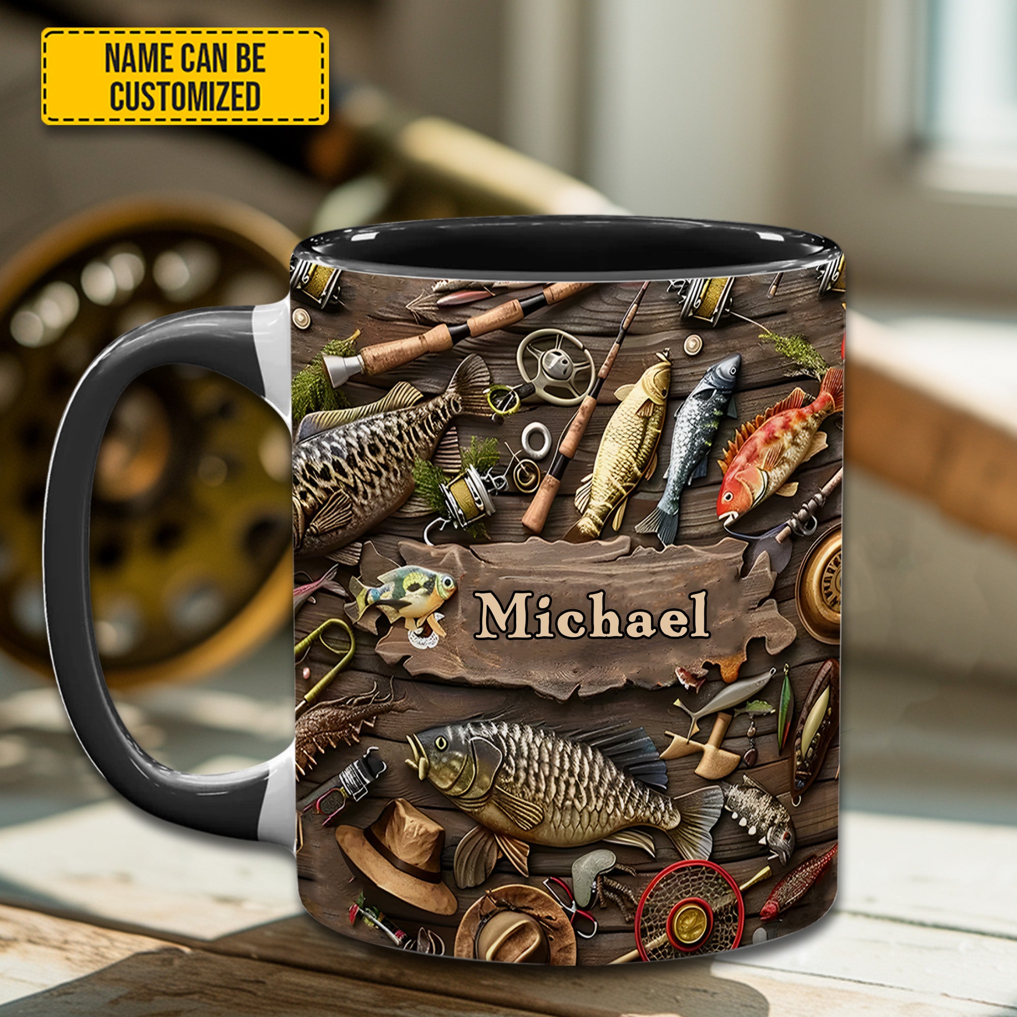 Personalized Fishing Adventure Accent Mug Gift For Fishing Adventures - Image 6