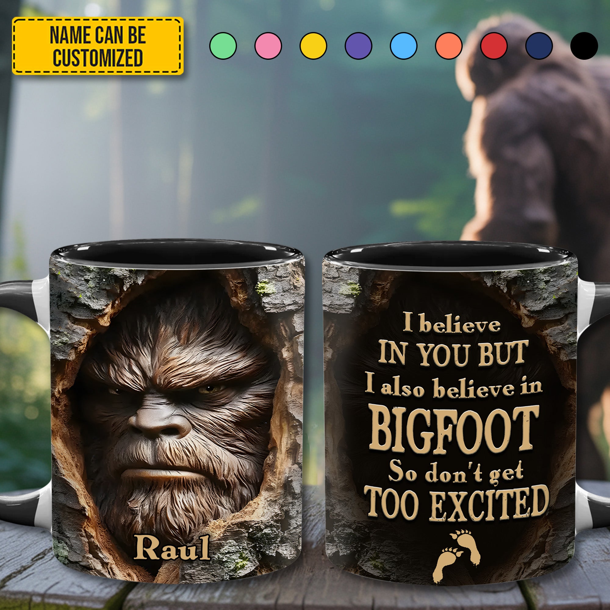 Personalized Funny Accent Mug I Believe in You Funny Gift For Birthday - Image 3