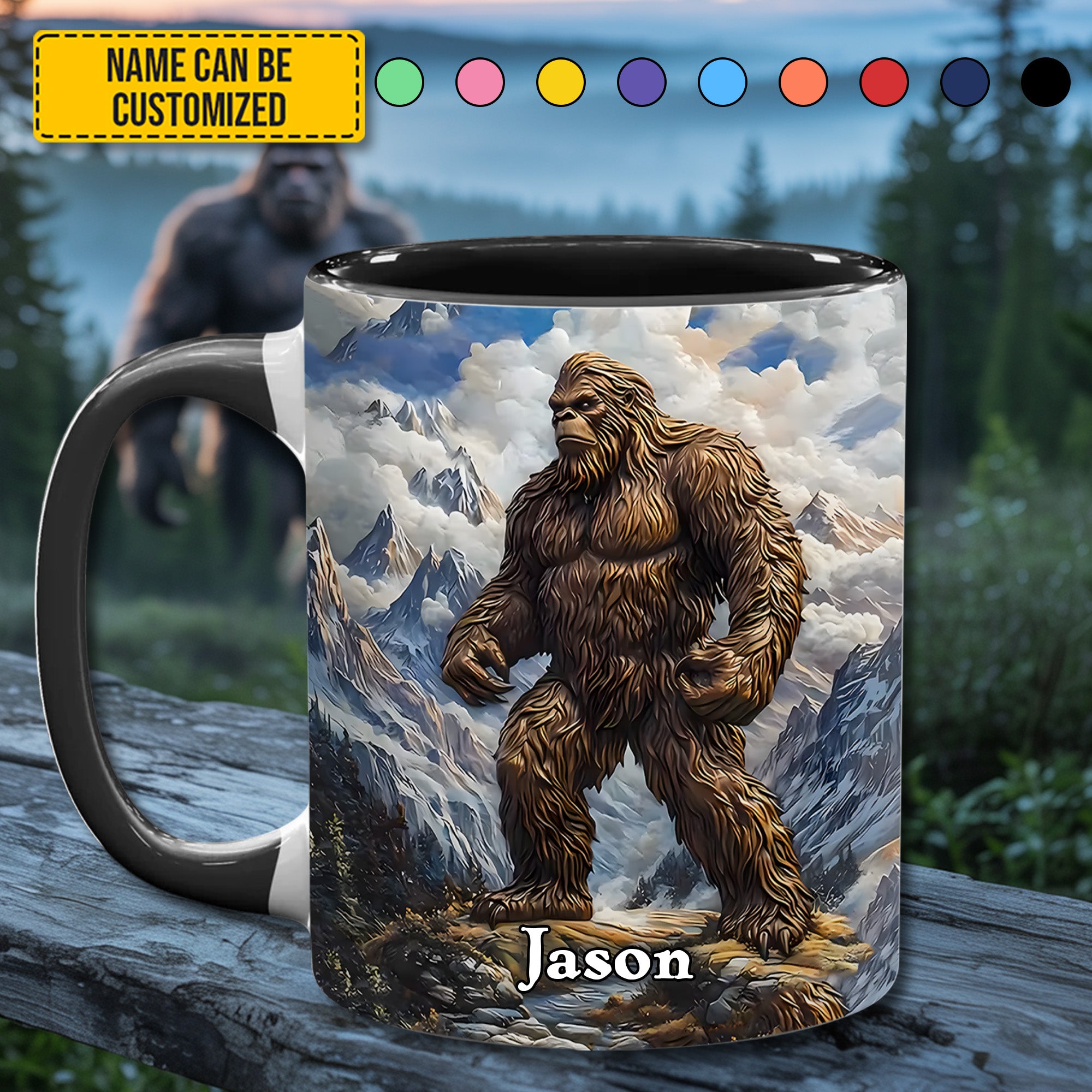 Personalized Funny Accent Mug Sasquatch Fuel Gift For People Who Love Humor - Image 3