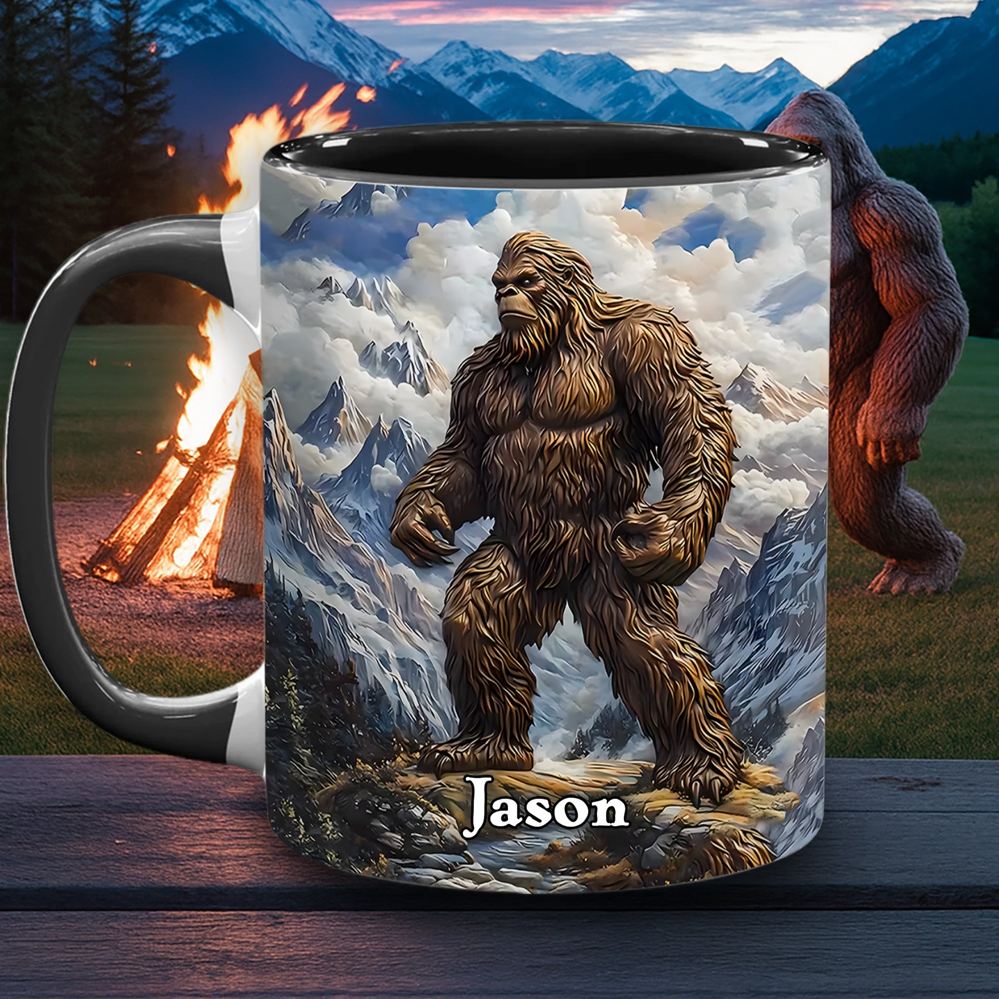 Personalized Funny Accent Mug Sasquatch Fuel Gift For People Who Love Humor