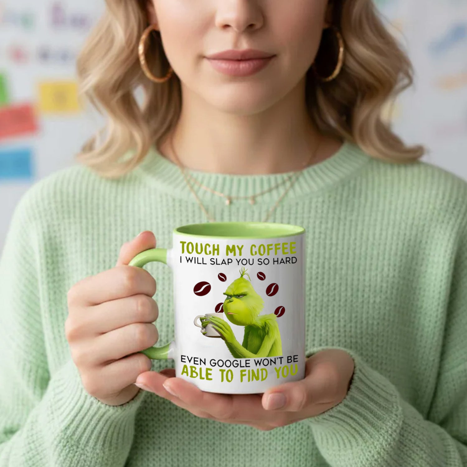 Personalized Funny Accent Mug Touch My Coffee Hilarious Gift For Laugh Lovers - Image 3