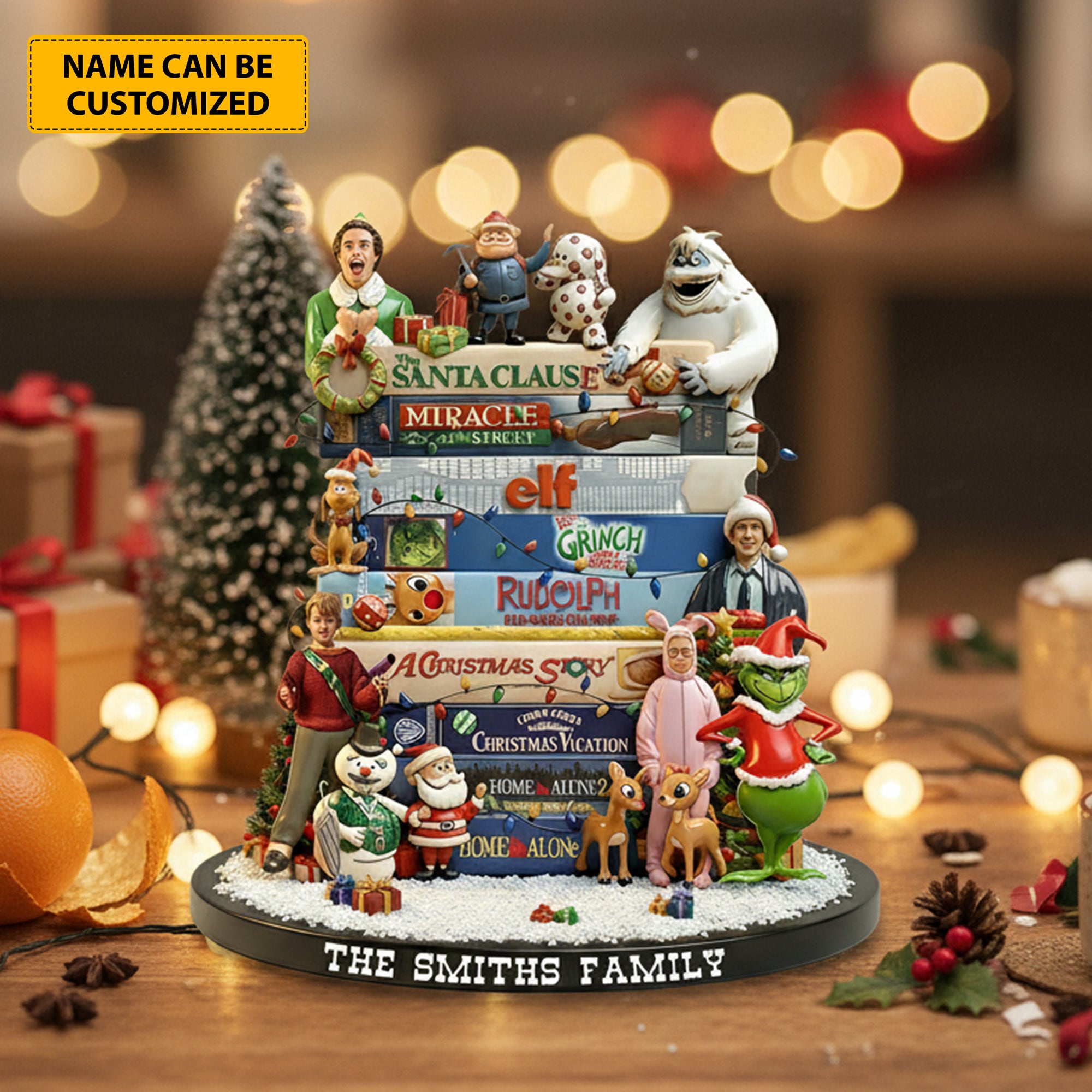 Personalized Funny Christmas Acrylic Plaque Merry Family Madness Best Christmas Gifts