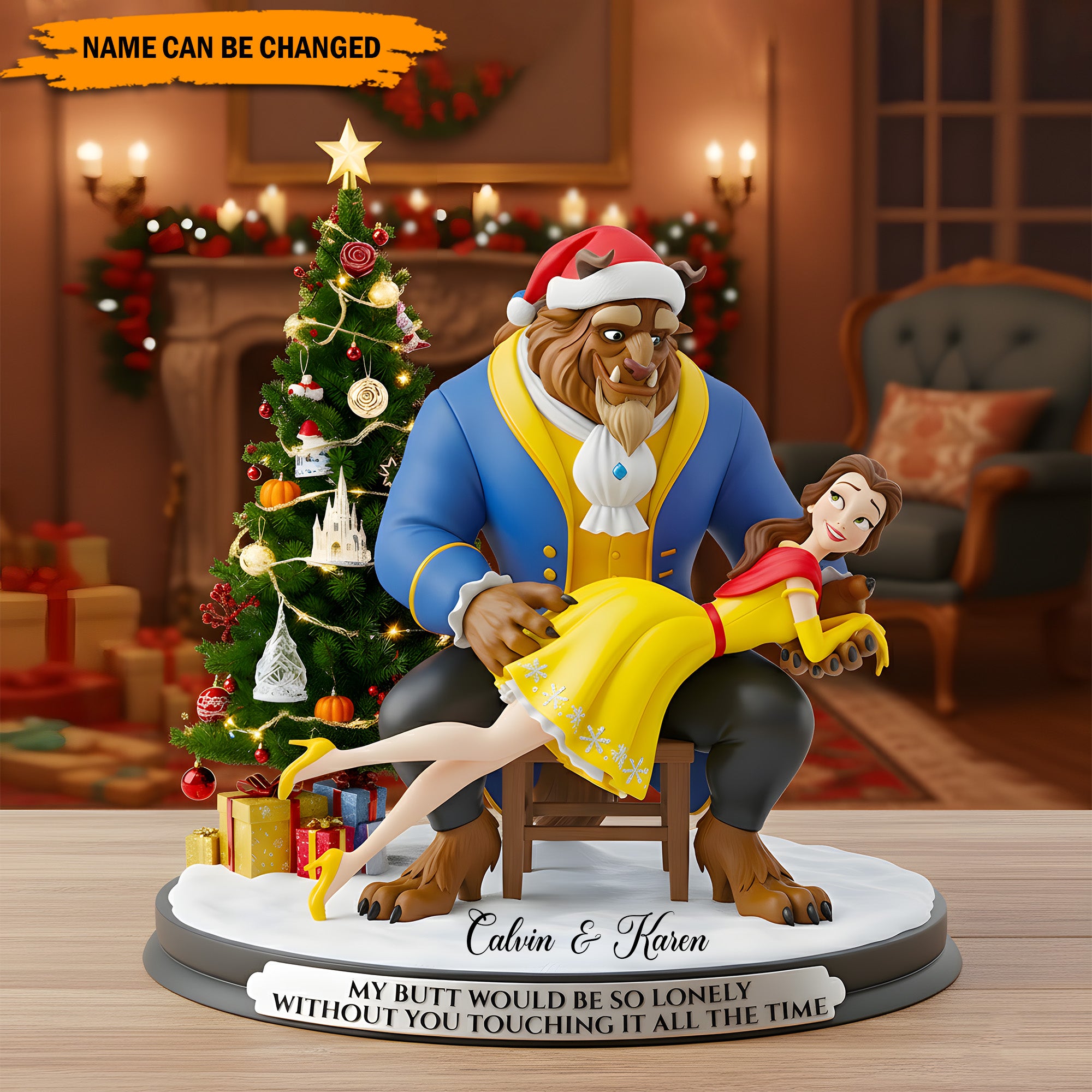 Personalized Funny Couple Plaque Naughty Holiday Love Gift Ideas For Married Couples - Image 2