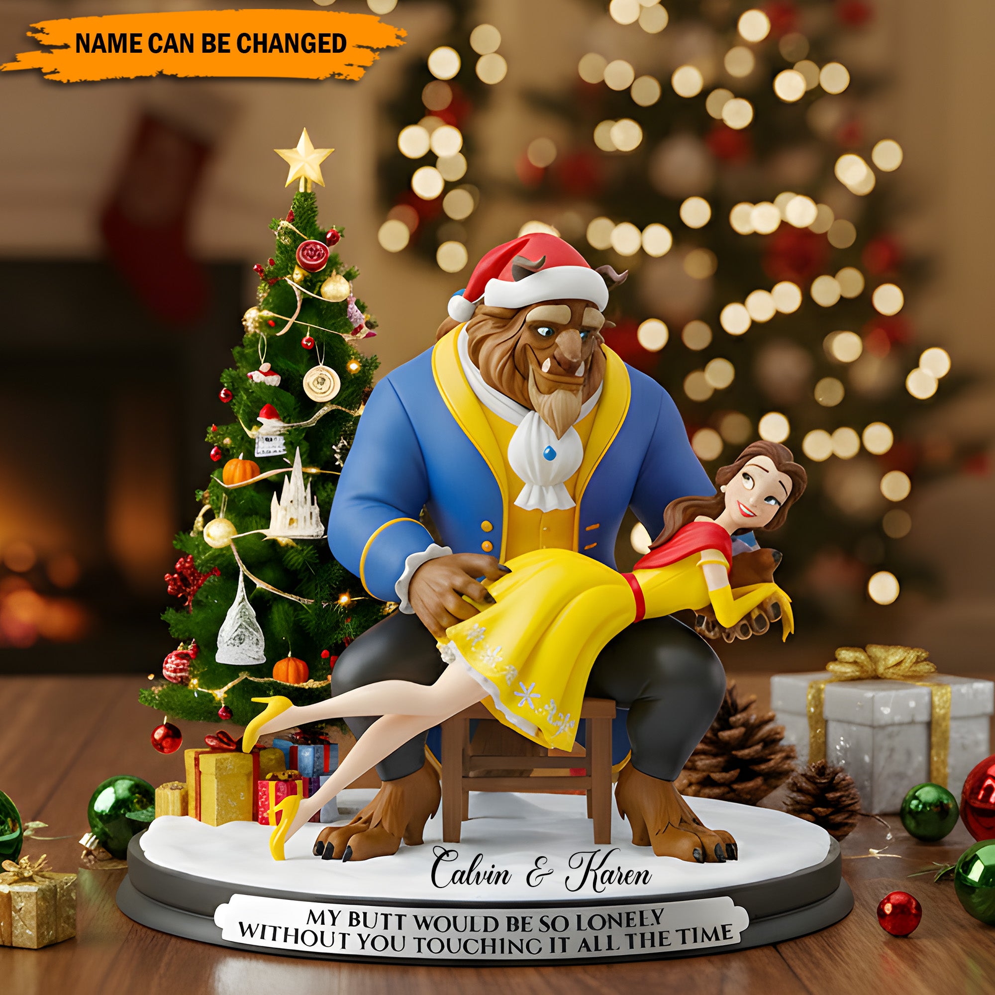 Personalized Funny Couple Plaque Naughty Holiday Love Gift Ideas For Married Couples - Image 3