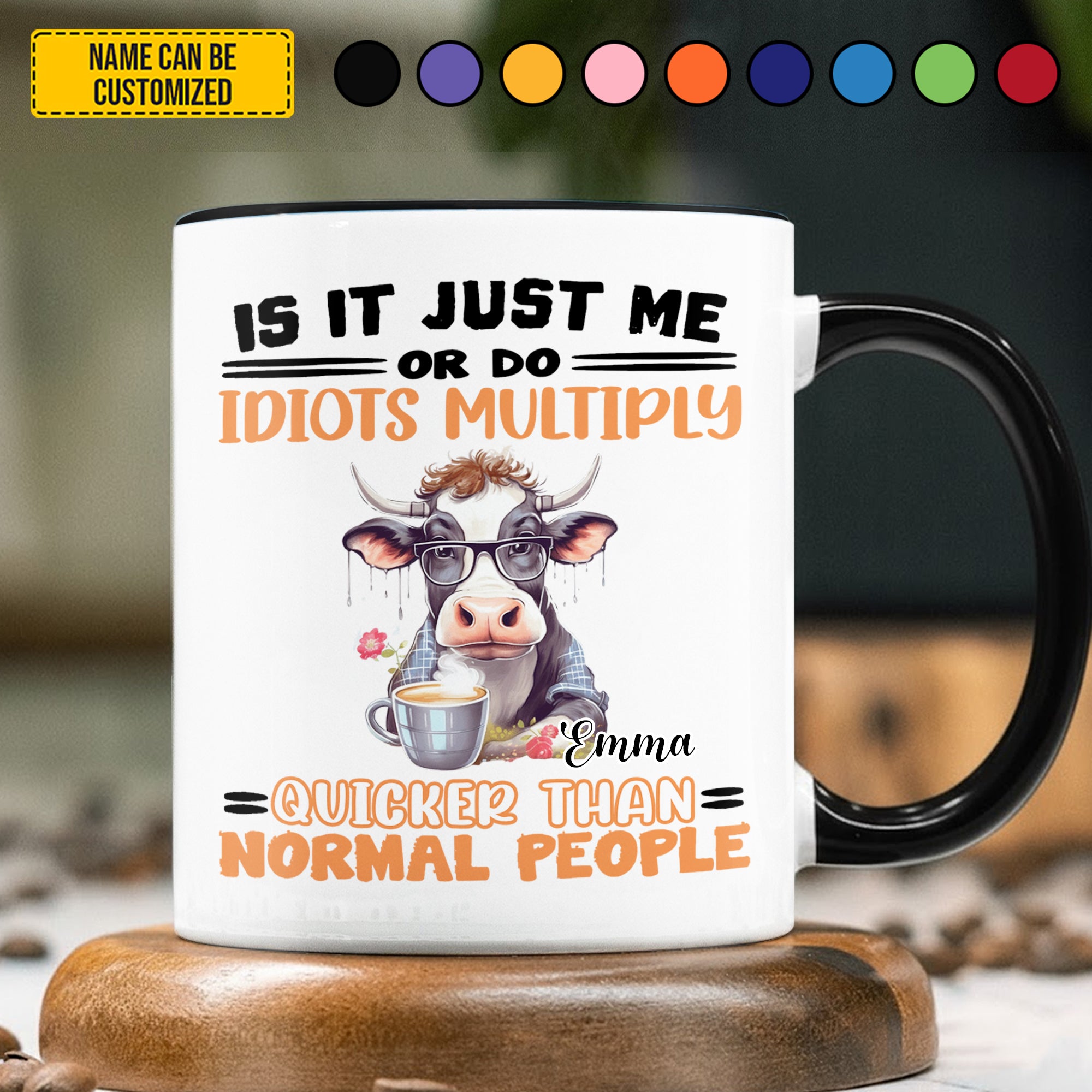 Personalized Funny Cow Accent Mug Is It Just Me Gifts For Highland Cow Lovers - Image 3