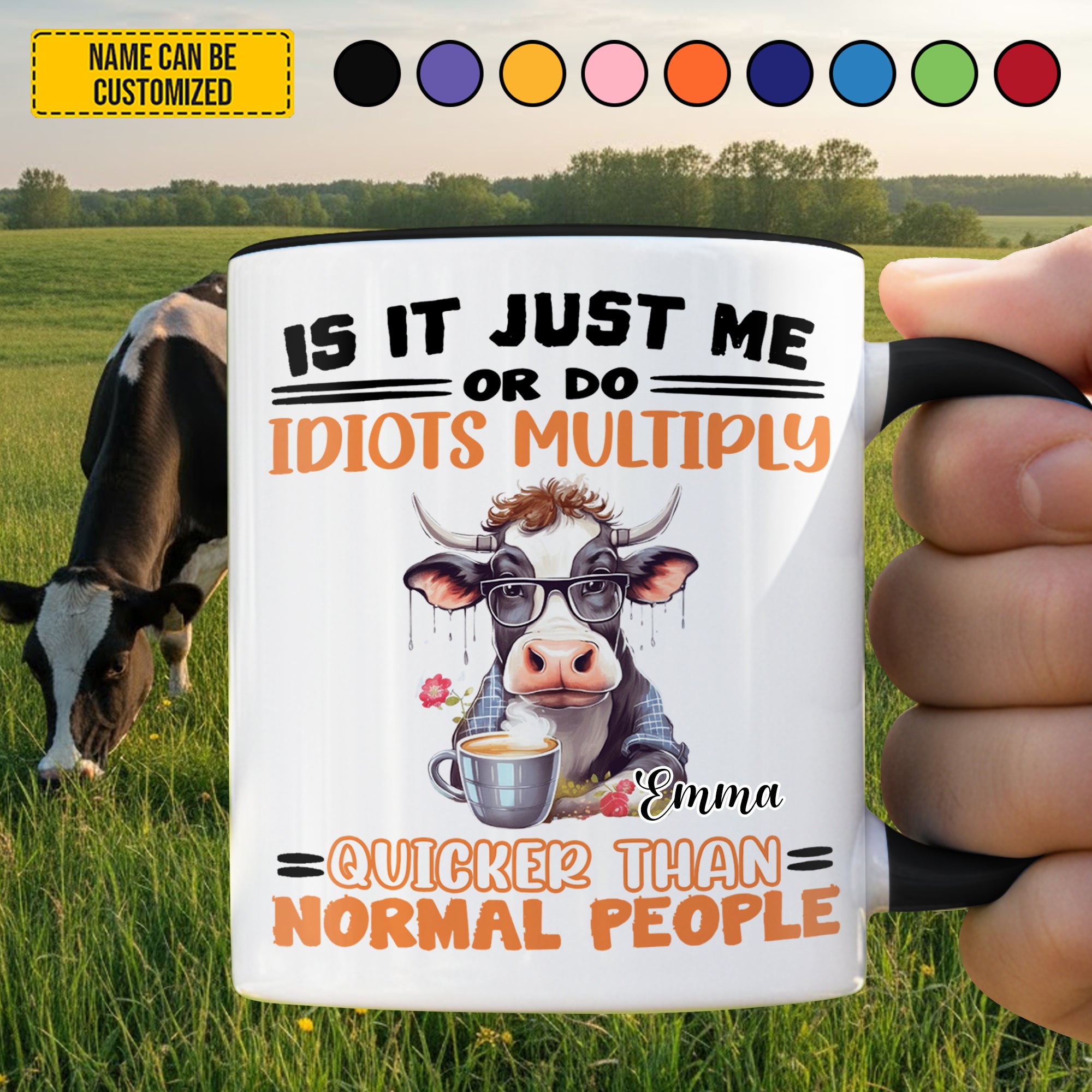 Personalized Funny Cow Accent Mug Is It Just Me Gifts For Highland Cow Lovers - Image 4