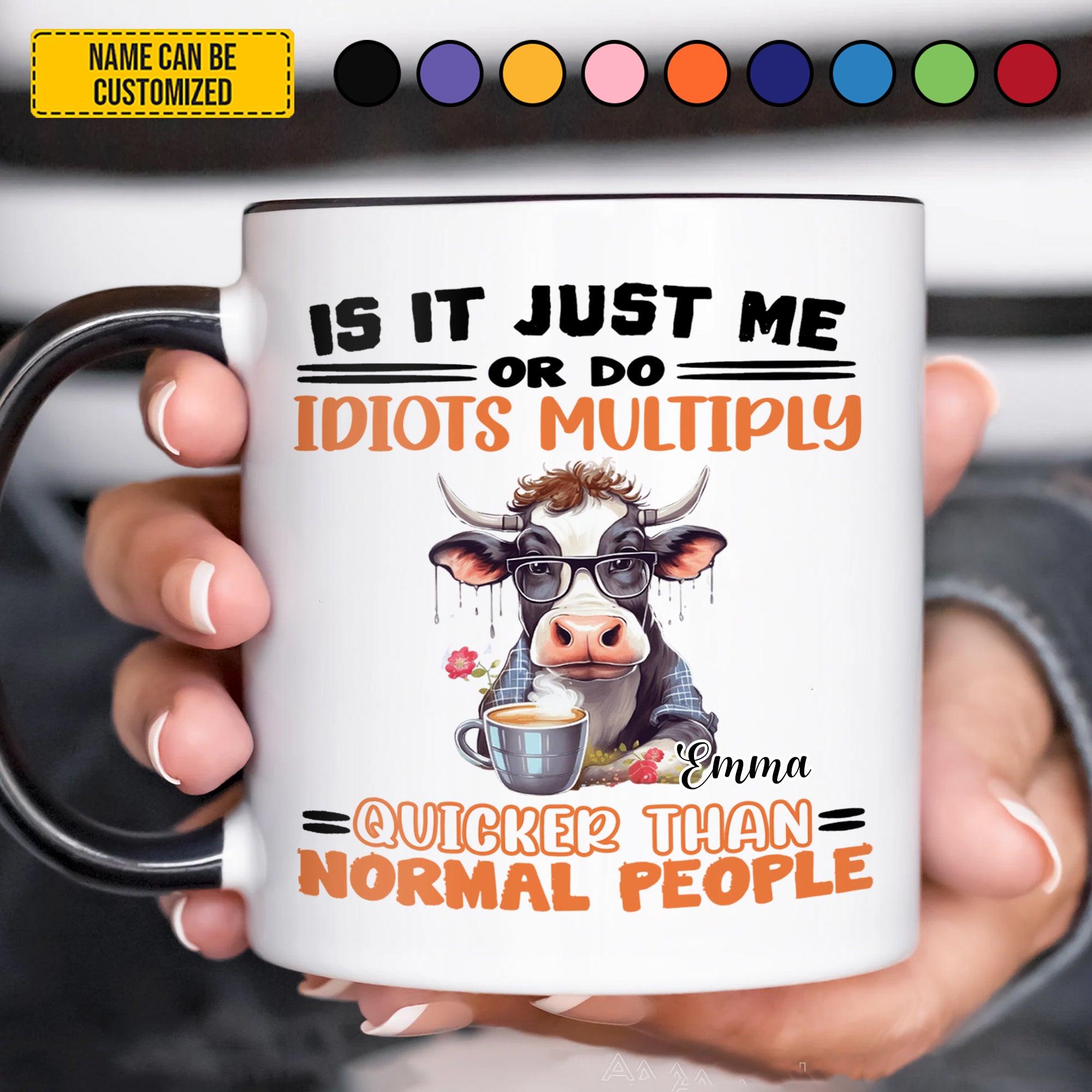 Personalized Funny Cow Accent Mug Is It Just Me Gifts For Highland Cow Lovers - Image 2