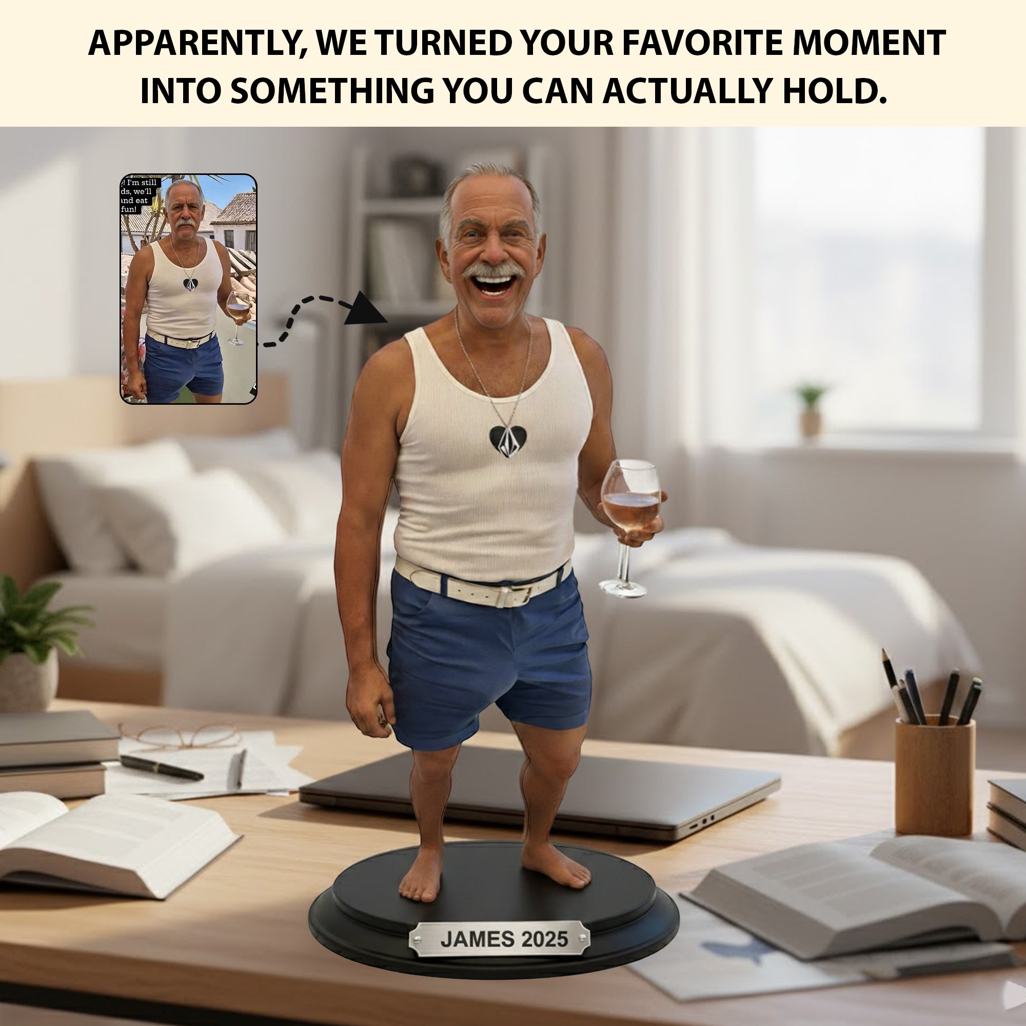 Personalized Funny Photo Acrylic Plaque Chaos In Mini Form Gag Gifts For Friends