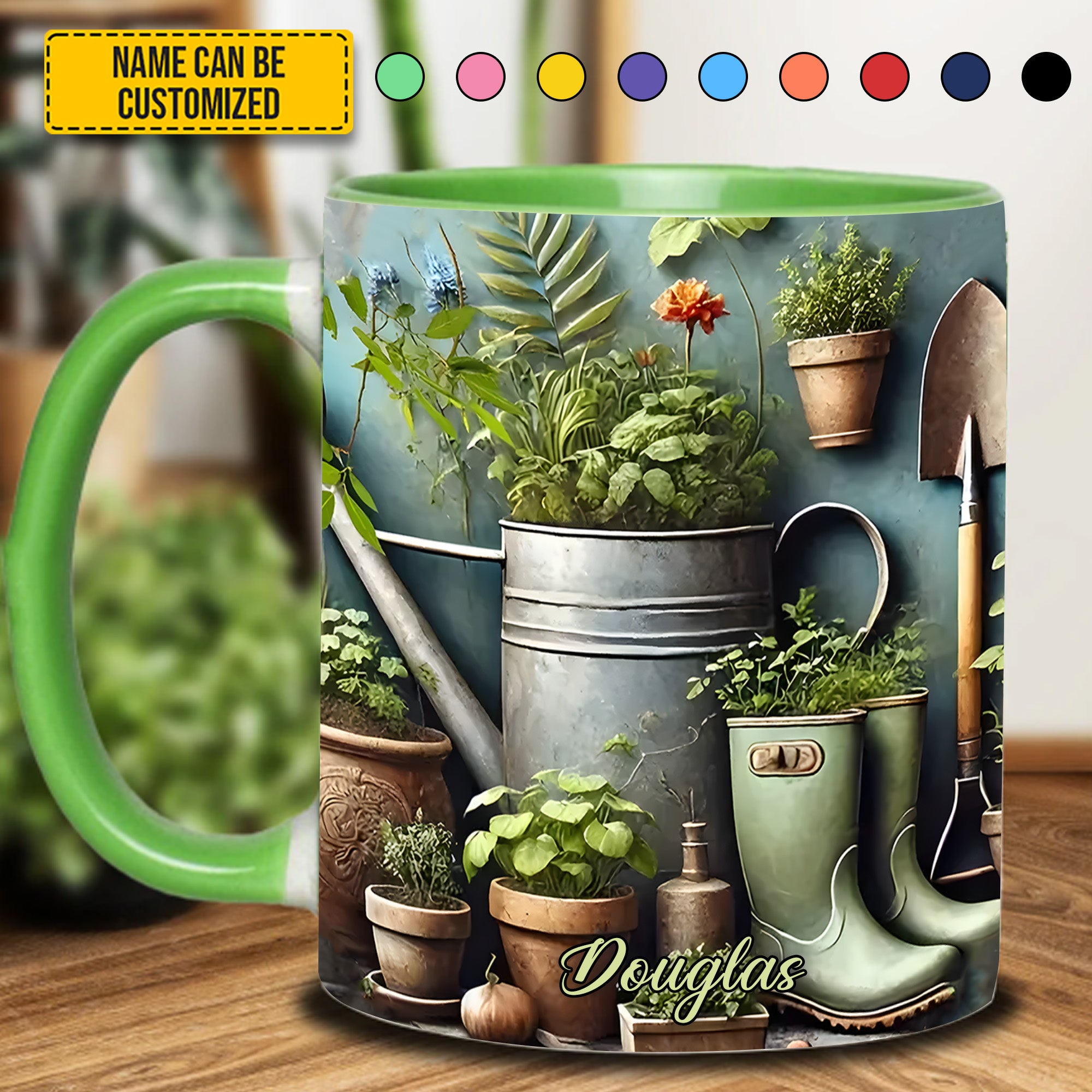 Personalized Gardening Accent Mug Garden Plant Unique Gift Ideas For Dad