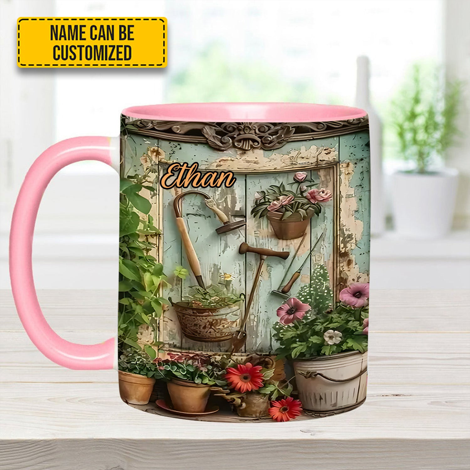 Personalized Gardening Accent Mug Garden Tools And Flowers Gift For Flower Lovers - Image 11