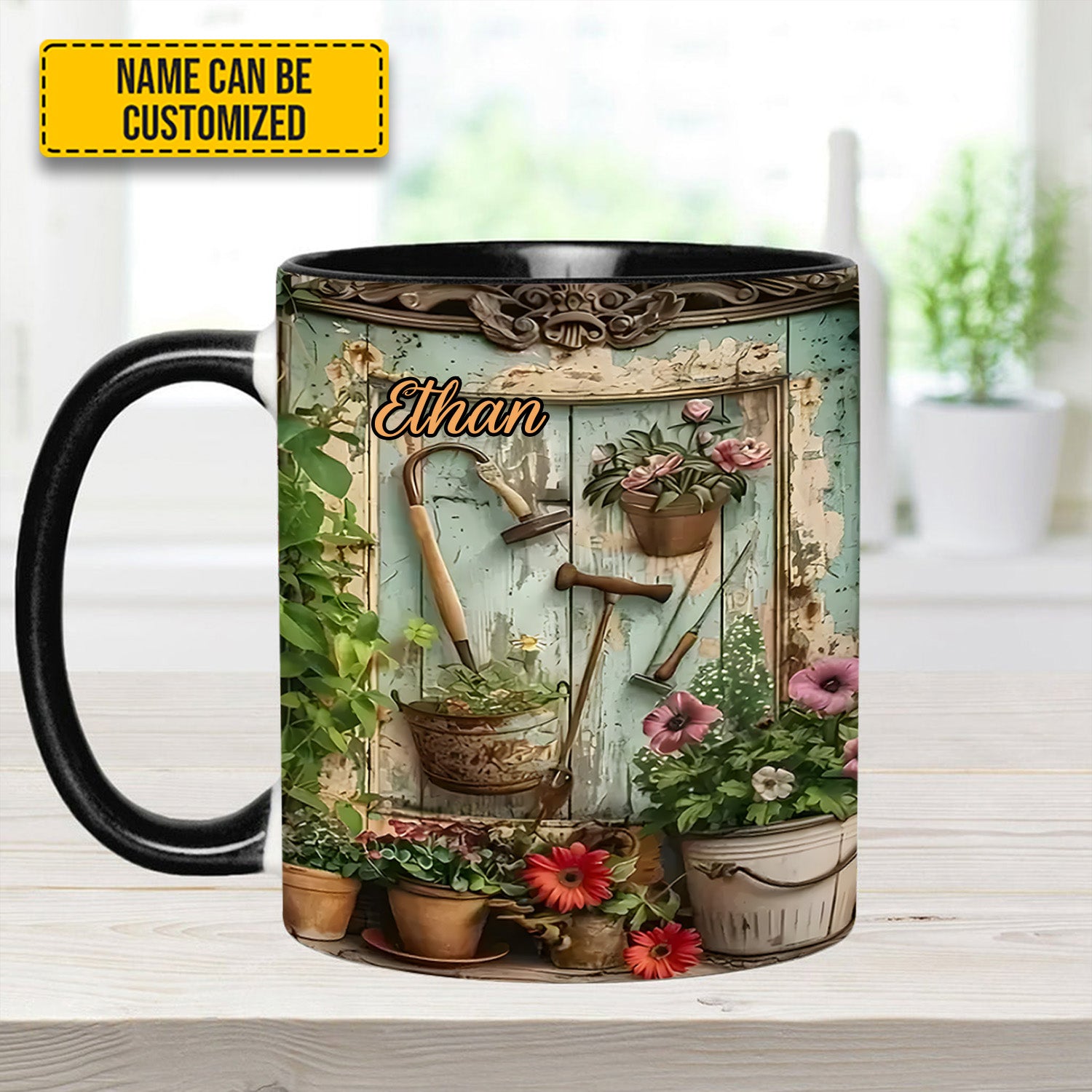 Personalized Gardening Accent Mug Garden Tools And Flowers Gift For Flower Lovers - Image 14