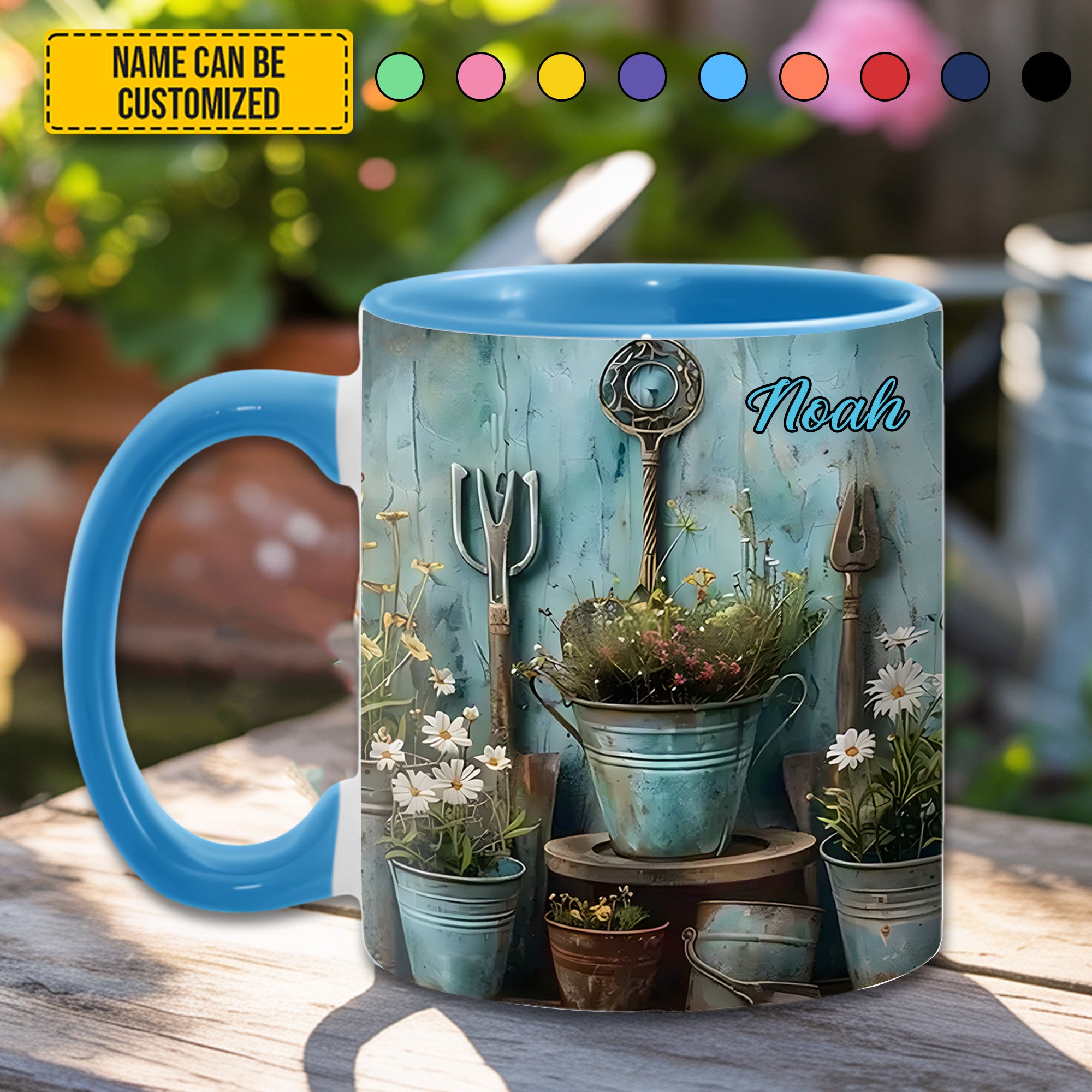 Personalized Gardening Accent Mug Gardening Tool & Floral Gift For Flower Lovers - Image 4
