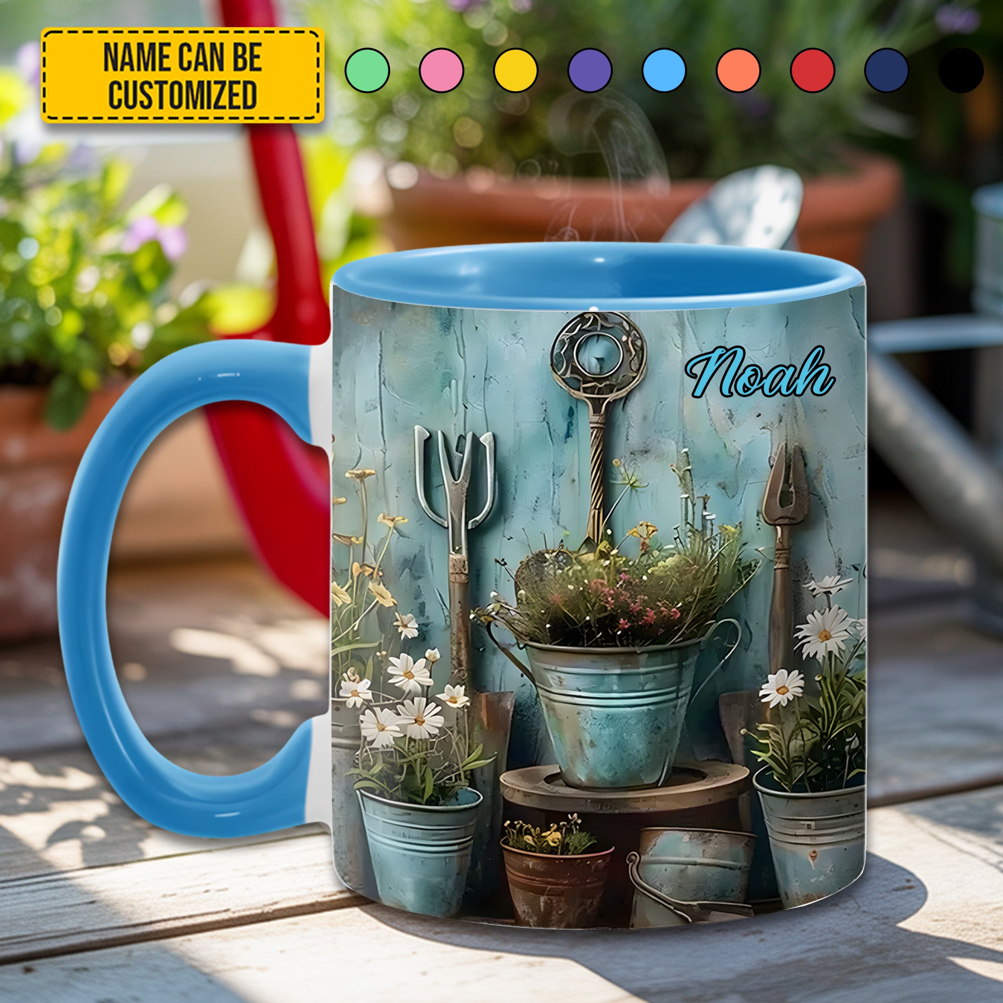 Personalized Gardening Accent Mug Gardening Tool & Floral Gift For Flower Lovers - Image 3