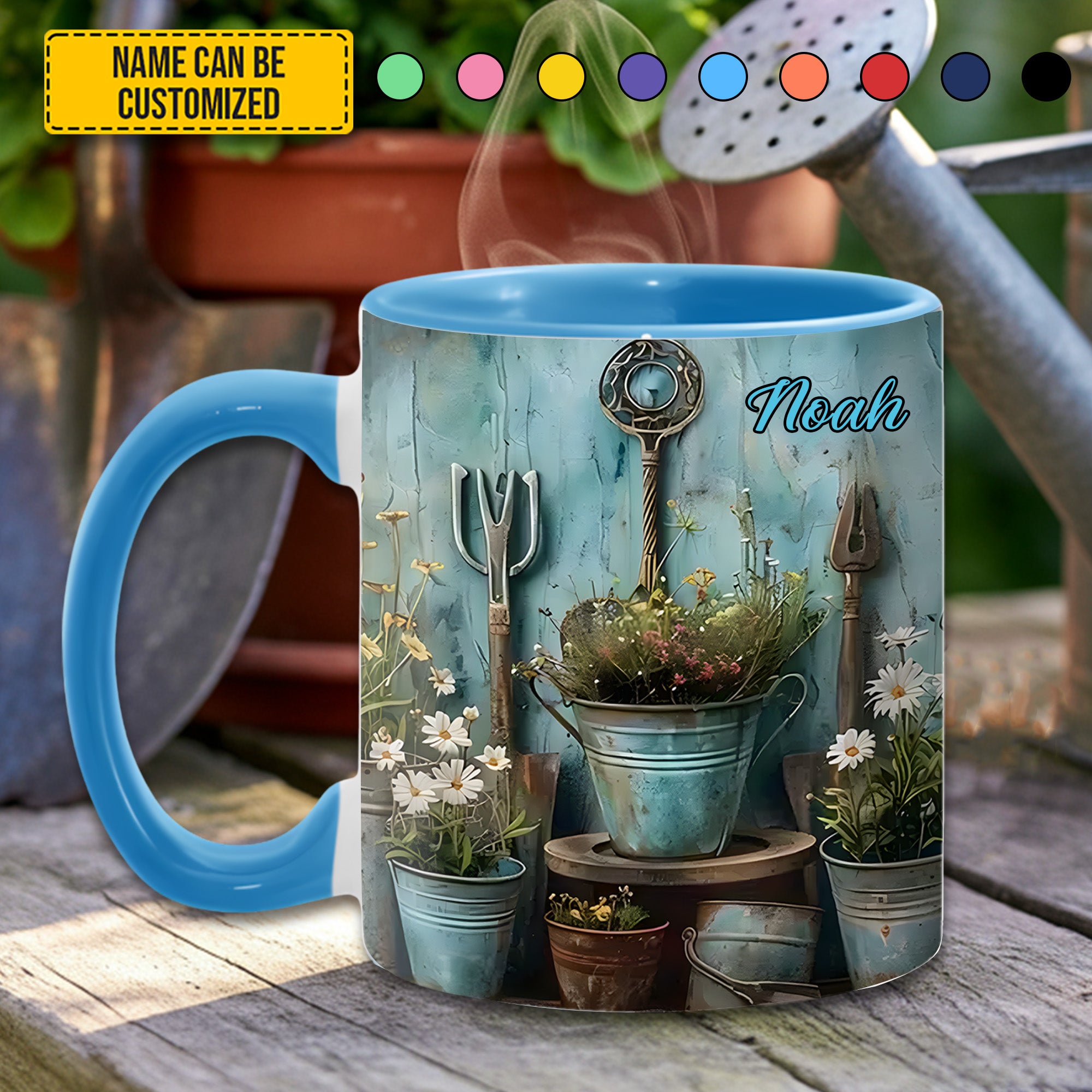 Personalized Gardening Accent Mug Gardening Tool & Floral Gift For Flower Lovers - Image 2